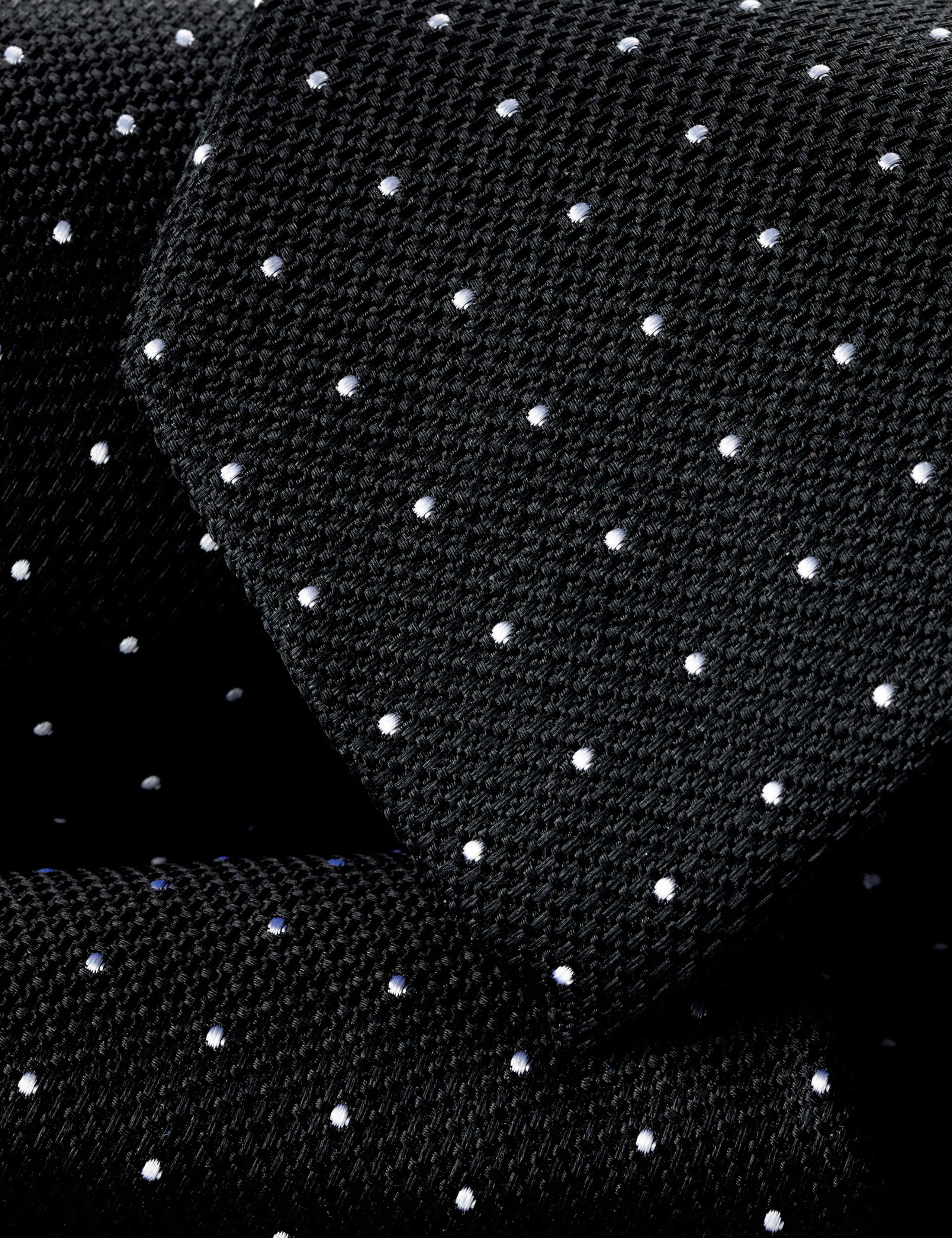 Polka Dot Pure Silk Tie 2 of 2