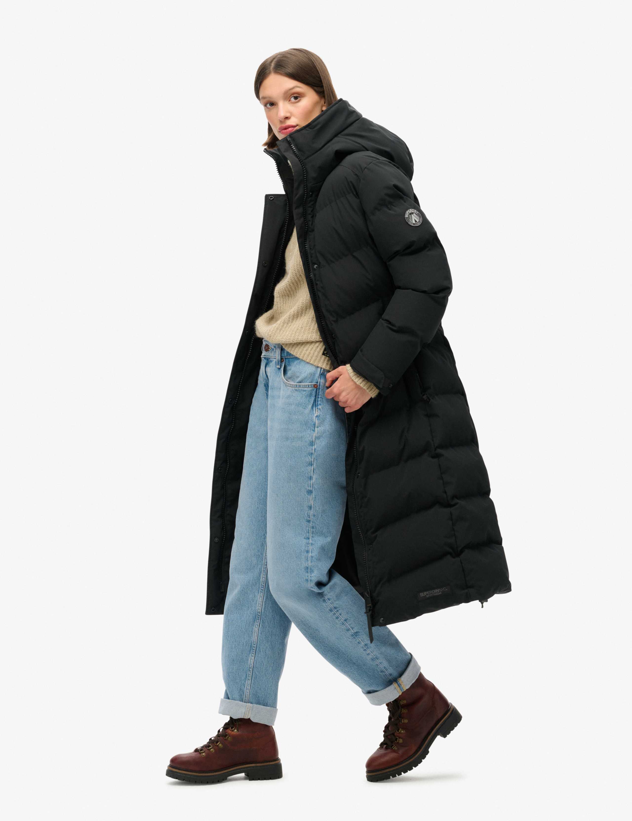 Hooded Longline Puffer Coat 3 of 5