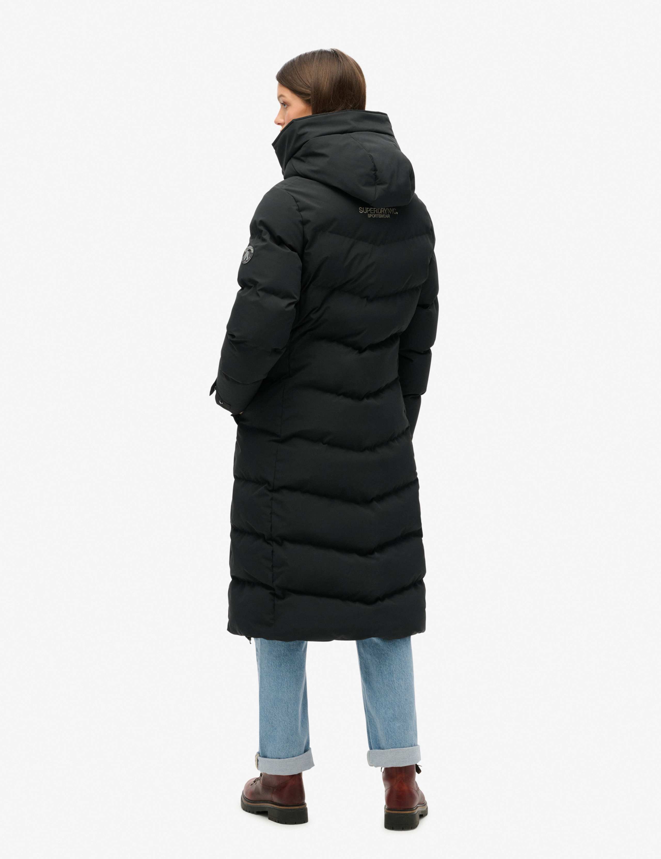Hooded Longline Puffer Coat 5 of 5