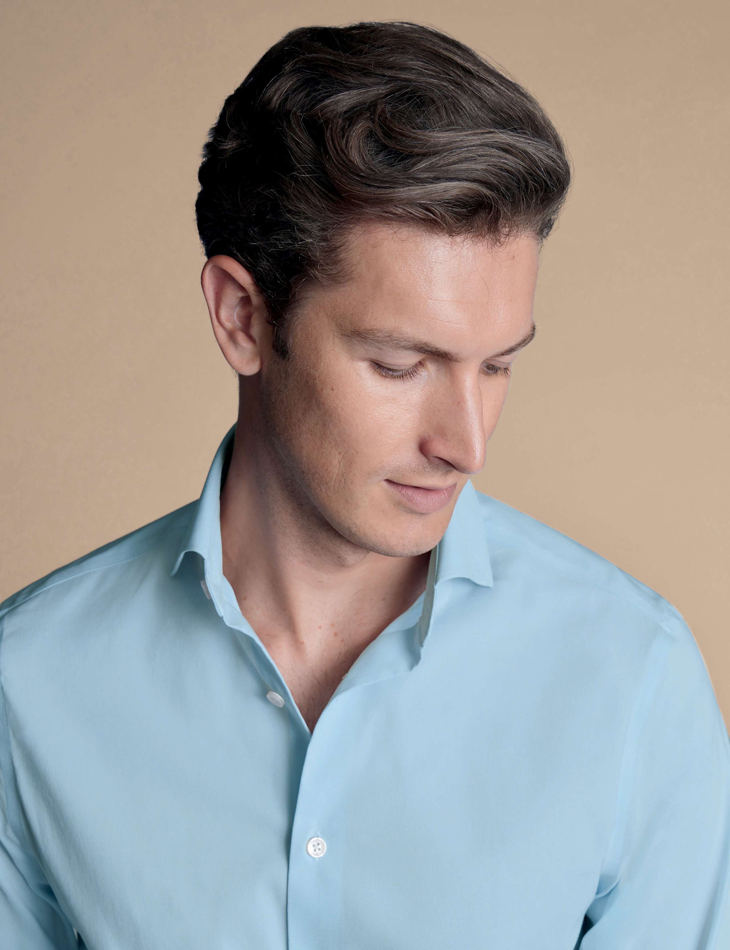 Non Iron Slim Fit Cotton Rich Twill Shirt 3 of 4