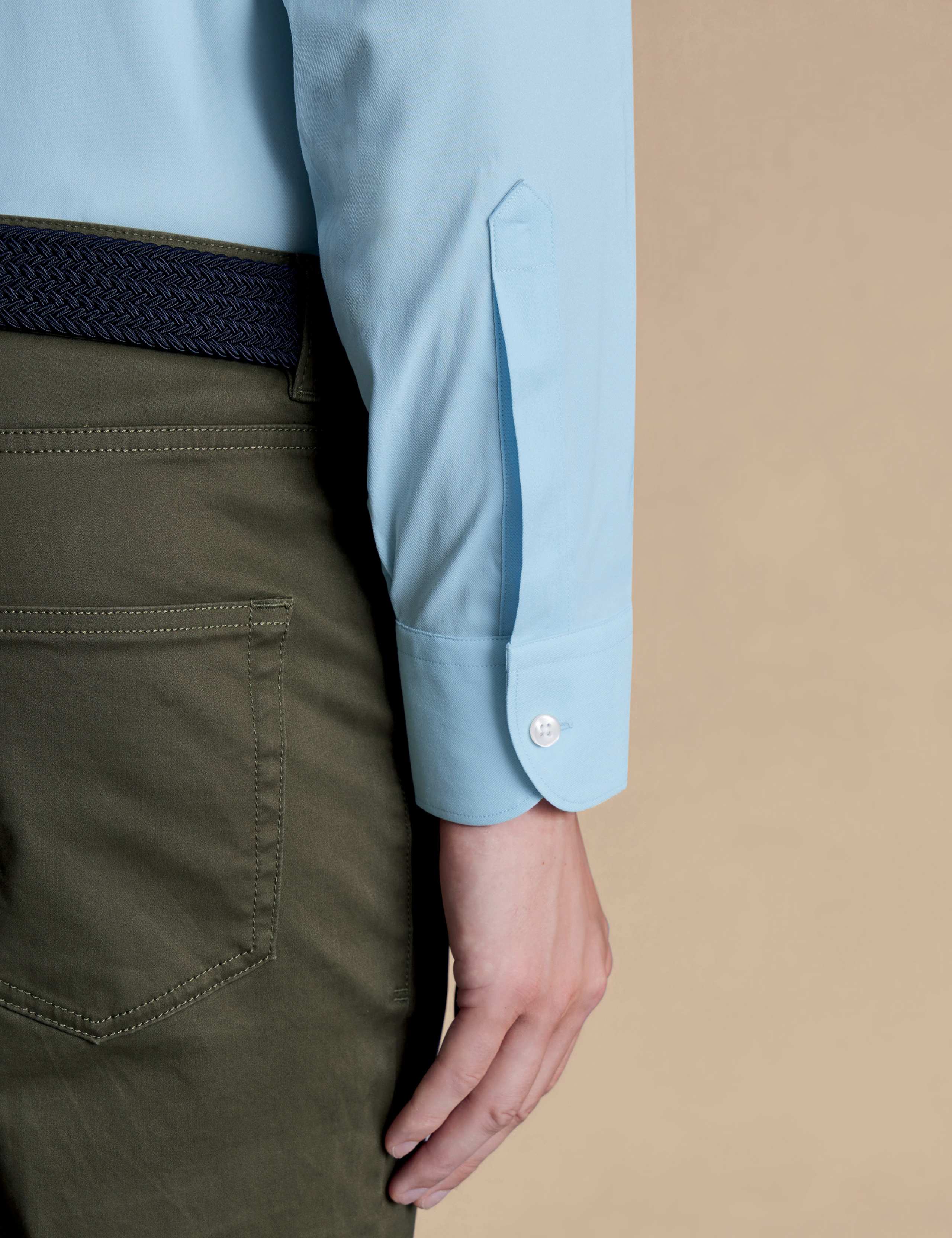 Non Iron Slim Fit Cotton Rich Twill Shirt 4 of 4