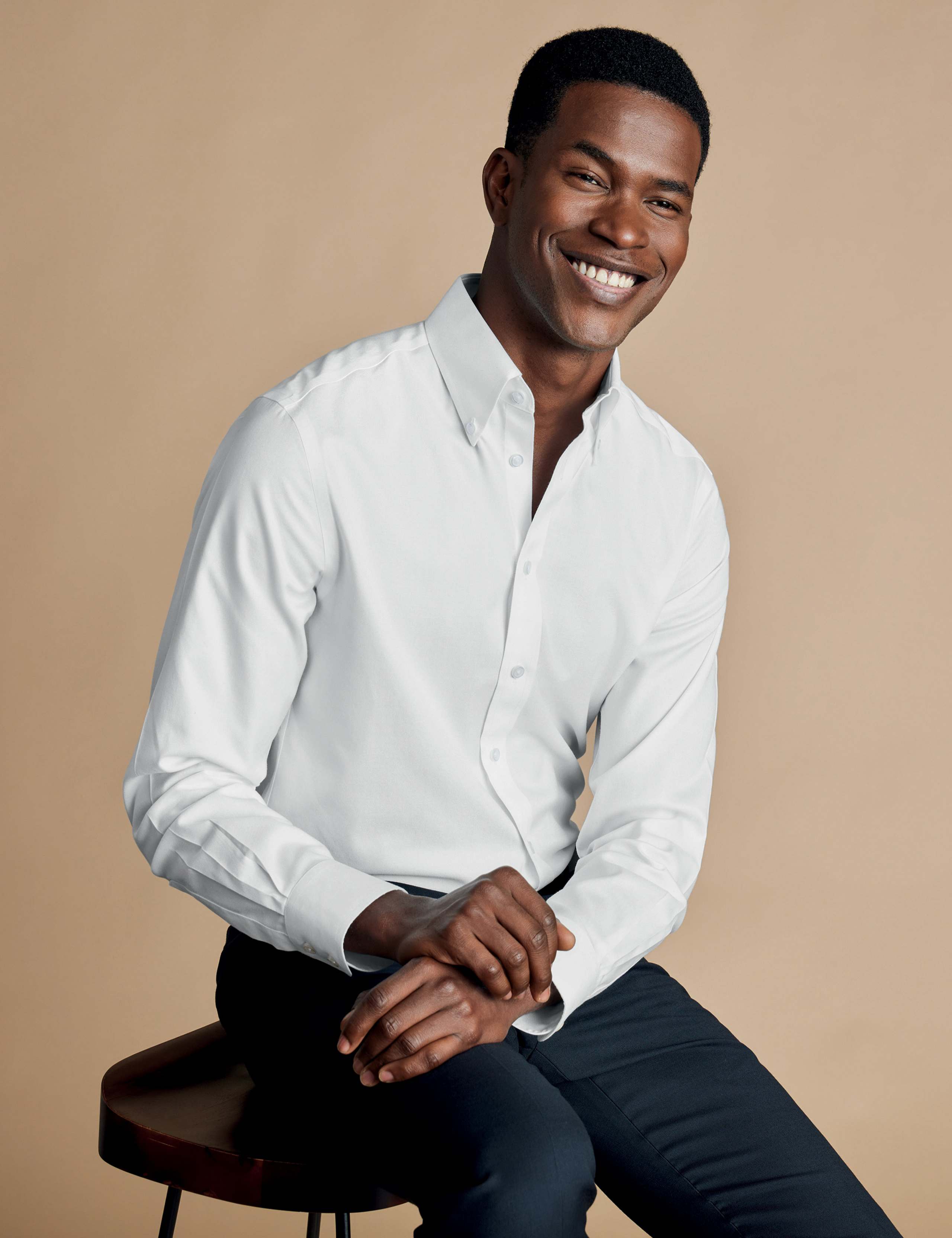 Slim Fit Non Iron Pure Cotton Twill Shirt 5 of 7