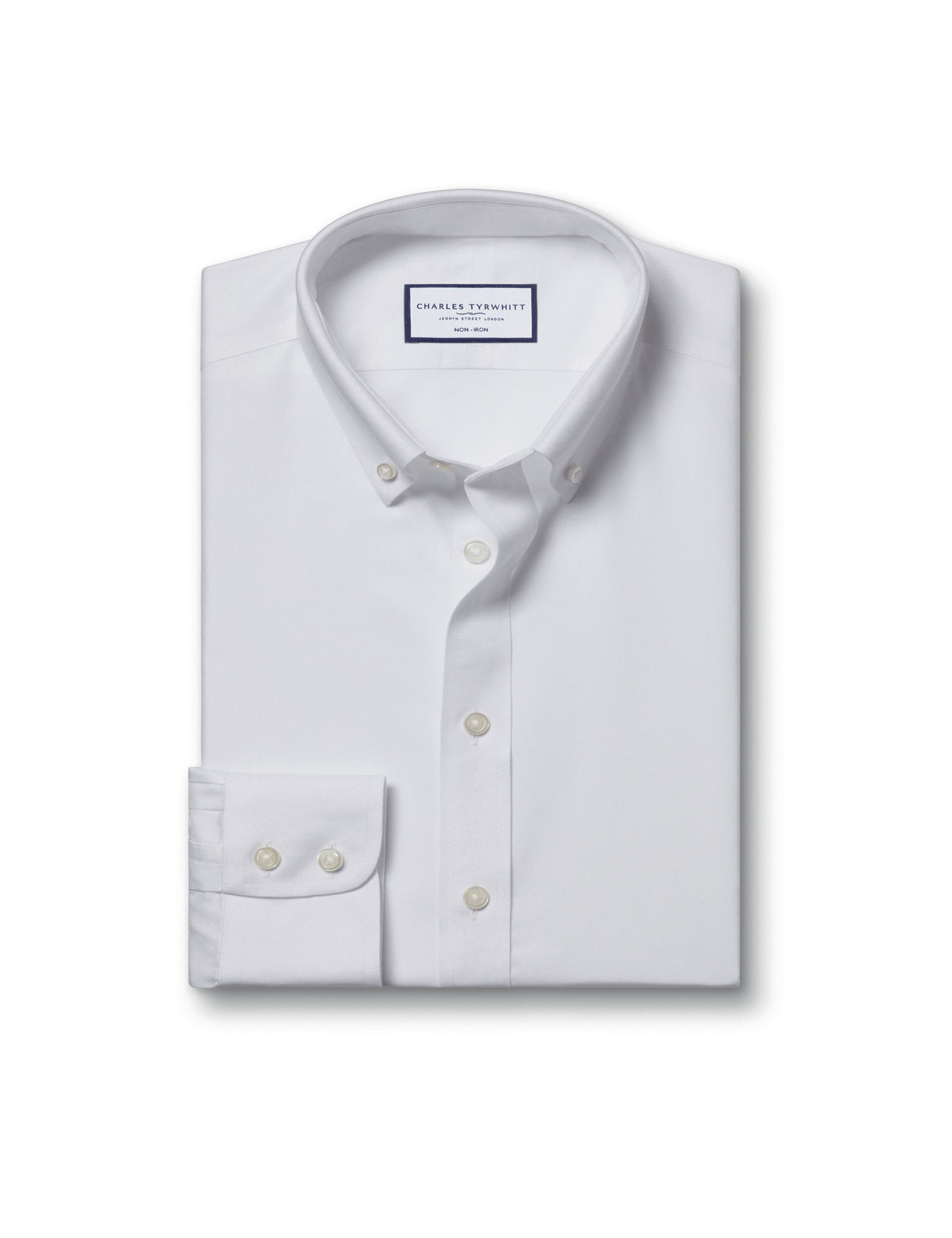 Slim Fit Non Iron Pure Cotton Twill Shirt 2 of 7