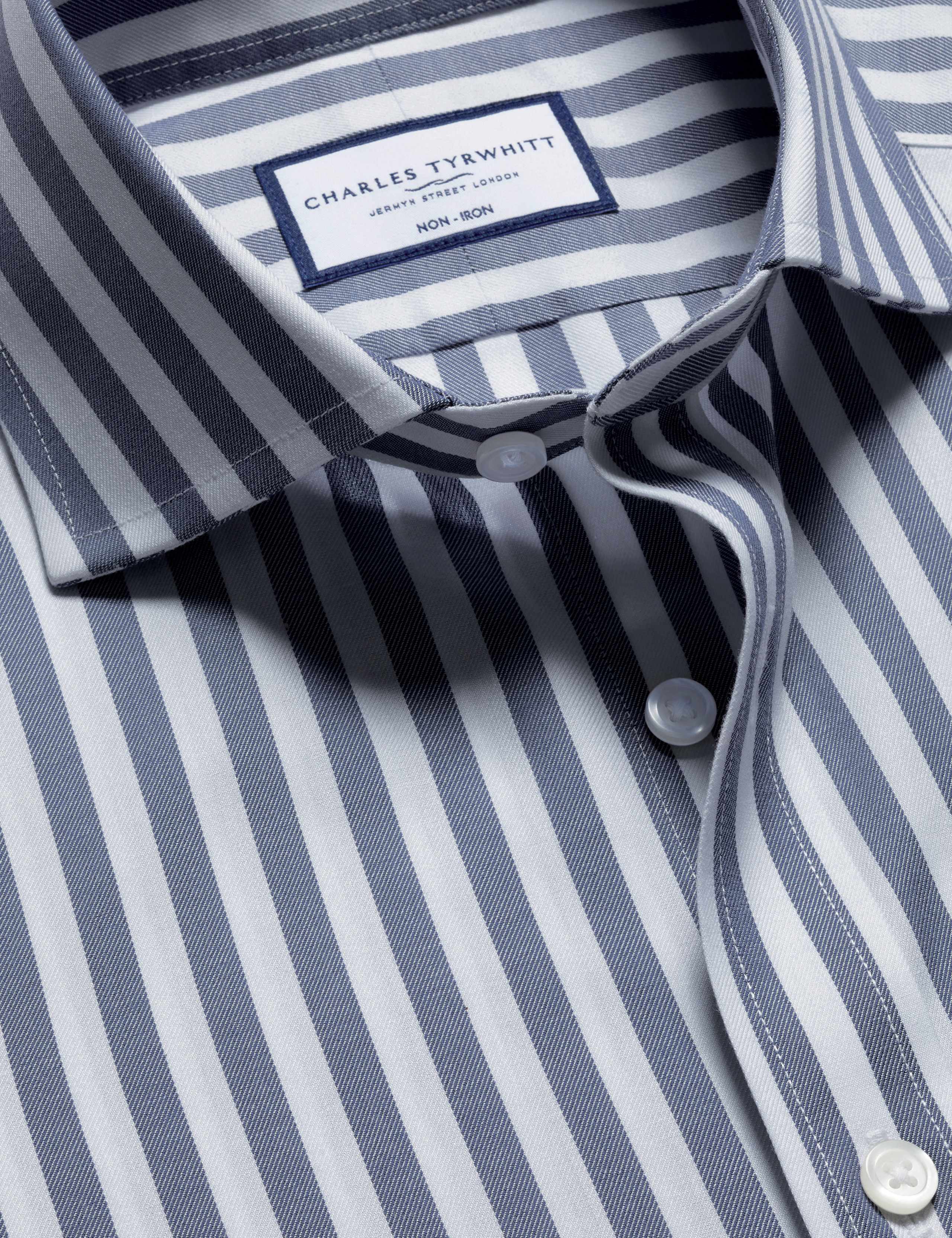 Slim Fit Non Iron Pure Cotton Twill Shirt 5 of 6