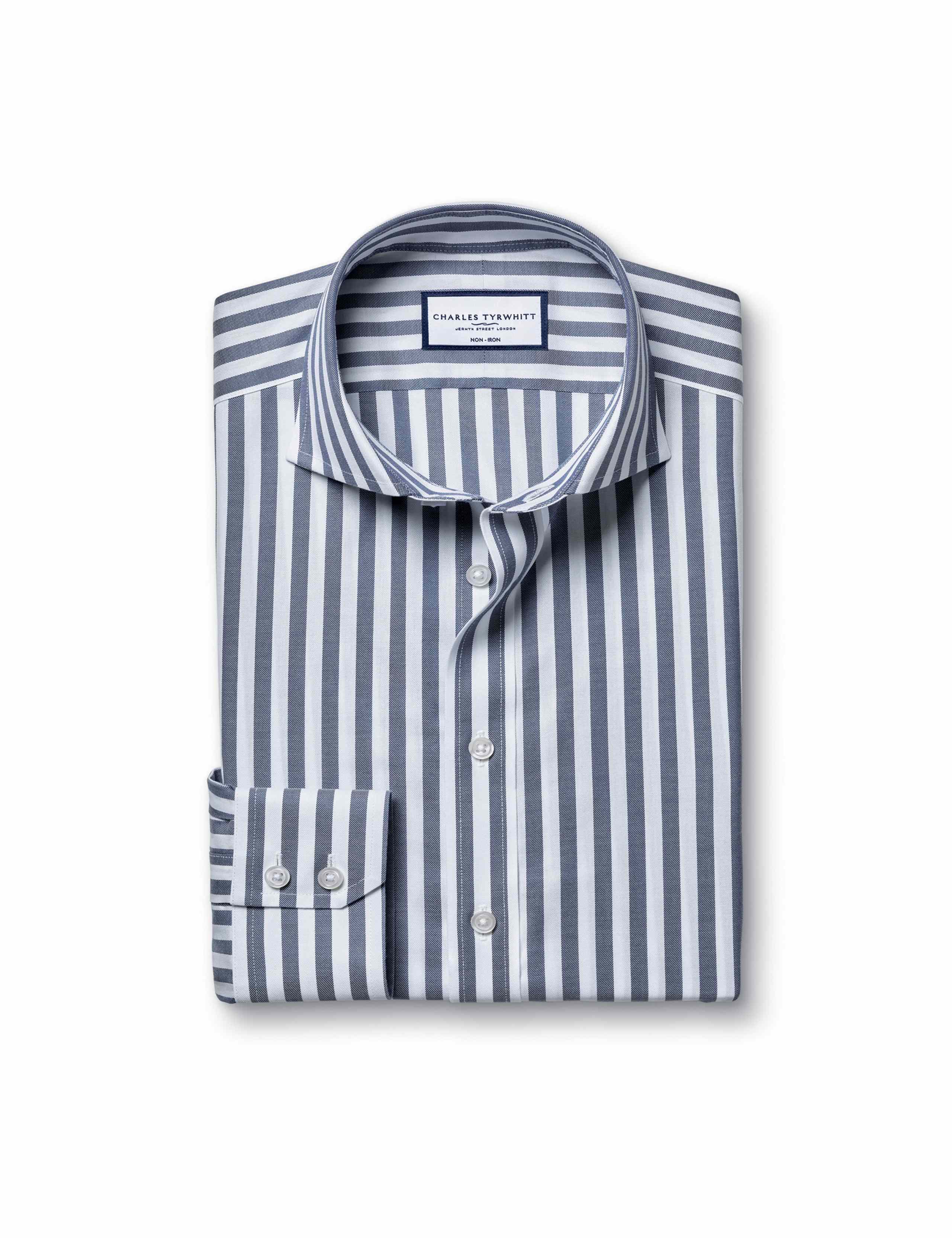 Slim Fit Non Iron Pure Cotton Twill Shirt 2 of 6