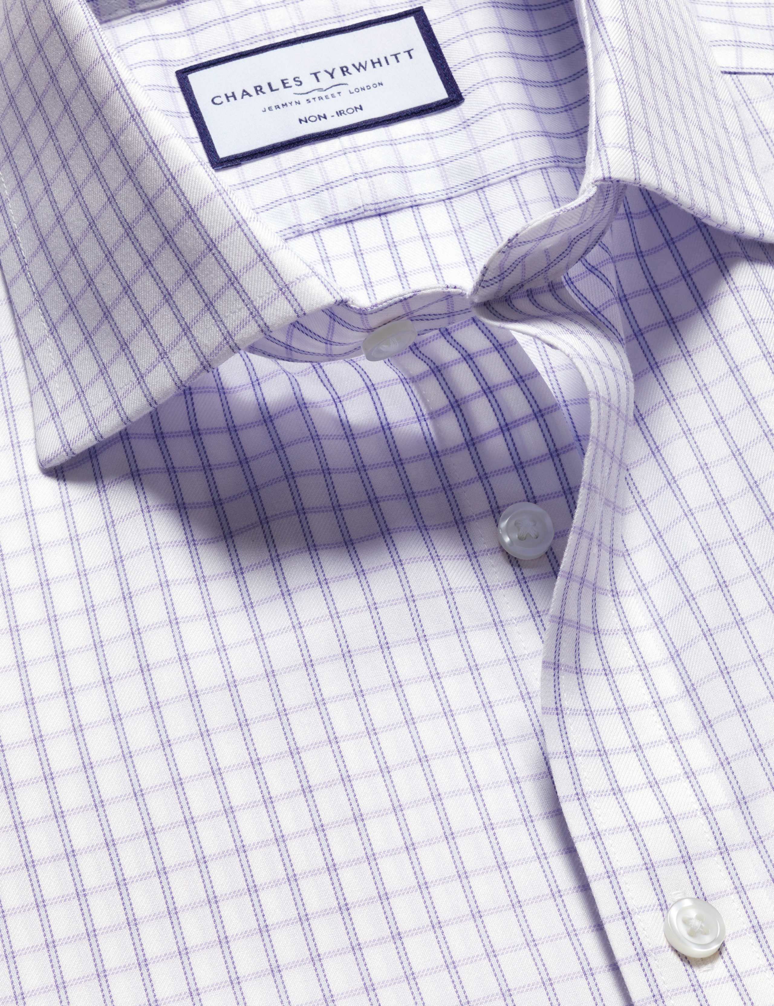 Slim Fit Non Iron Pure Cotton Twill Shirt 5 of 6