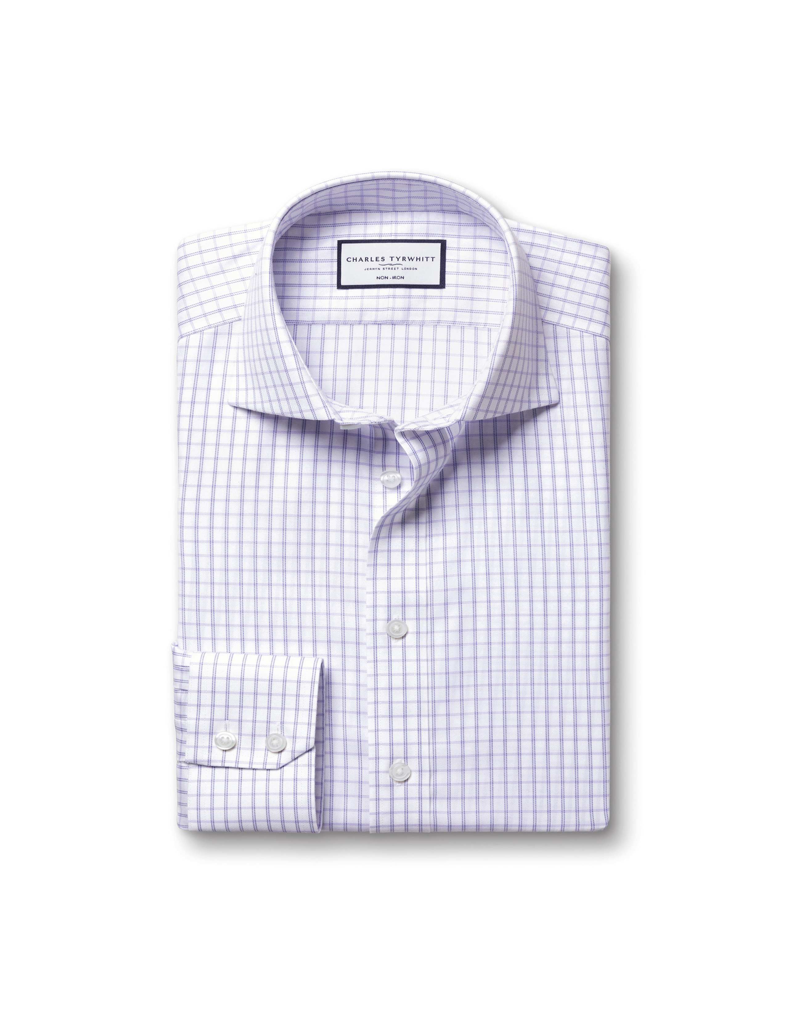 Slim Fit Non Iron Pure Cotton Twill Shirt 2 of 6