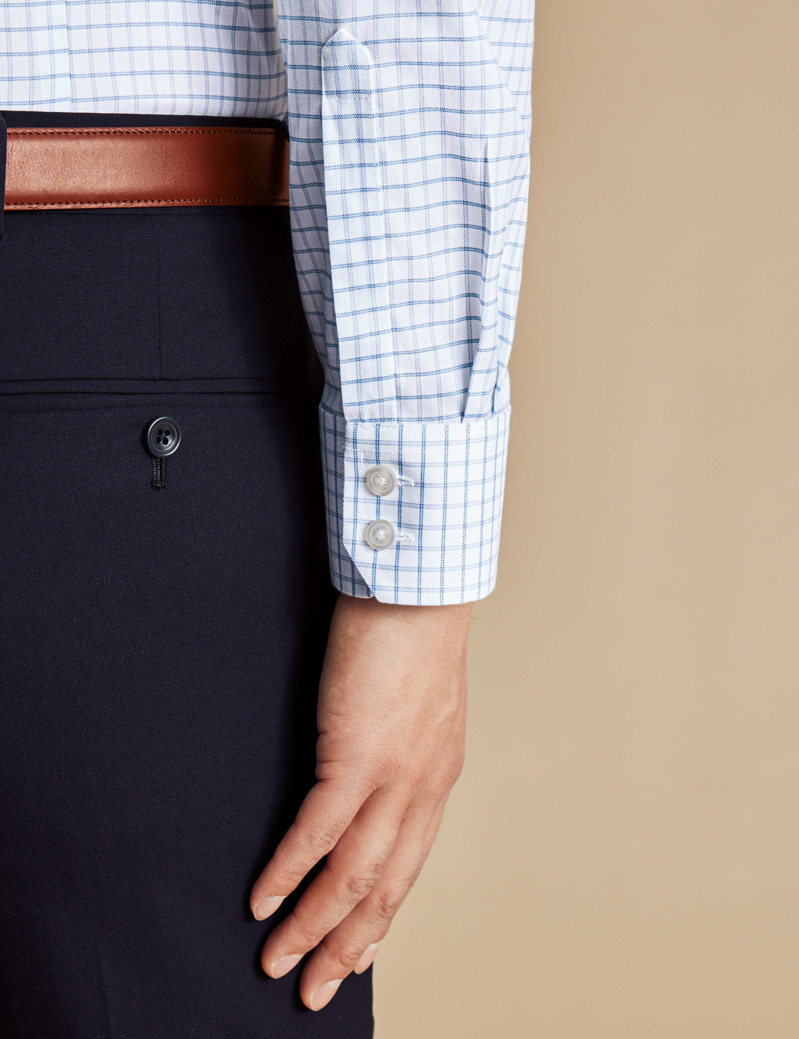 Slim Fit Non Iron Pure Cotton Twill Shirt 4 of 6