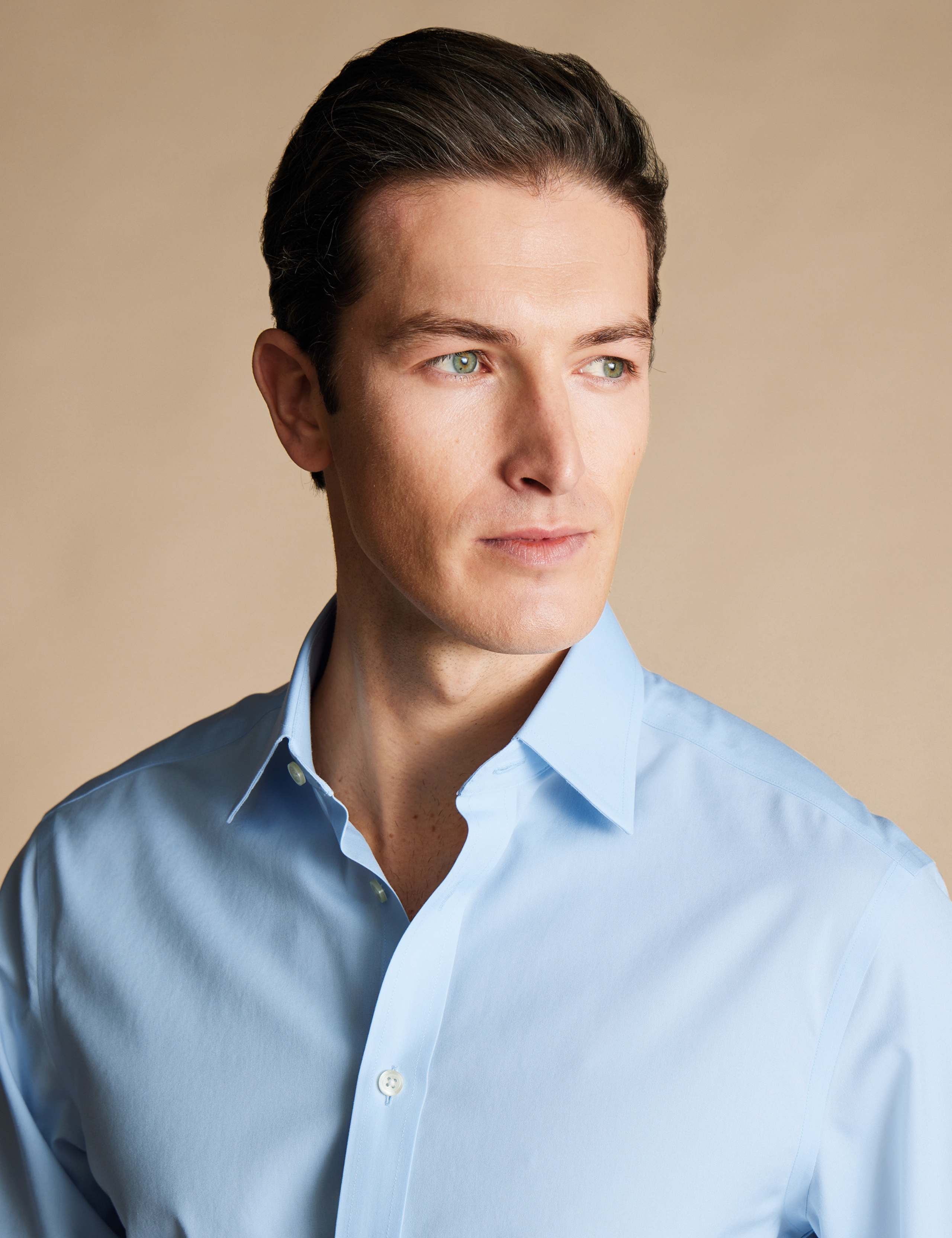 Non Iron Slim Fit Pure Cotton Shirt 3 of 6