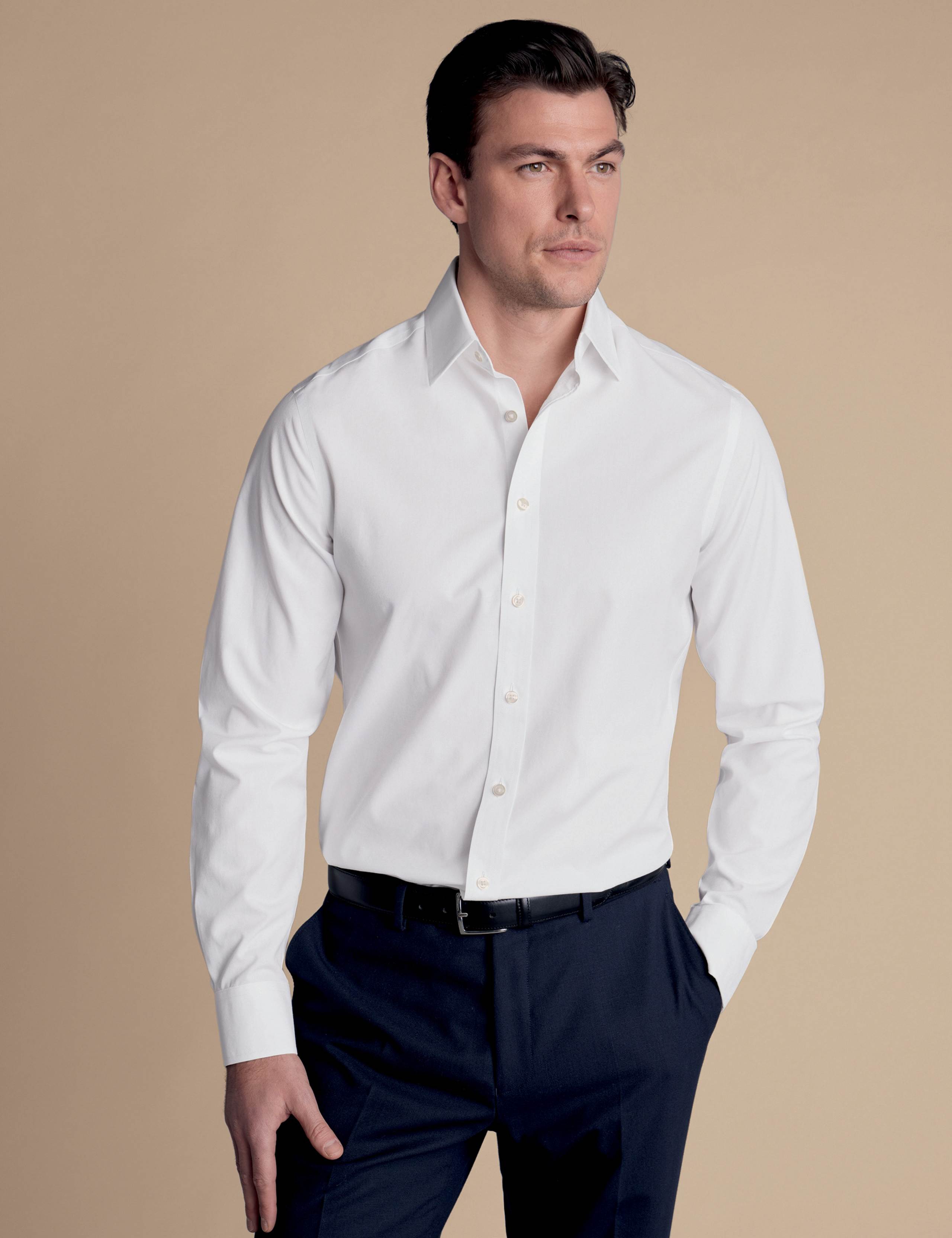 Non Iron Slim Fit Pure Cotton Shirt 1 of 6