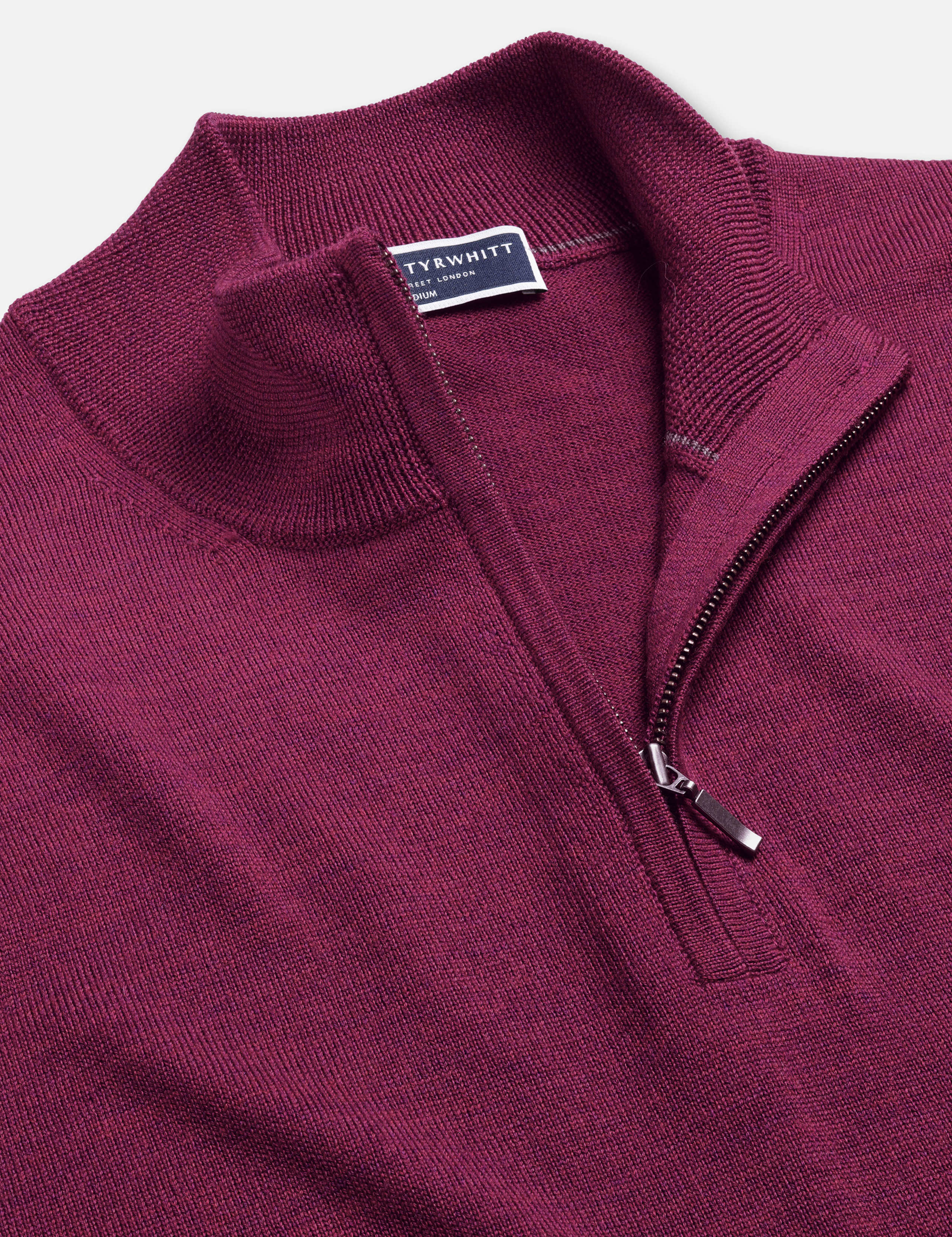 Pure Merino Wool Half Zip Jumper 5 of 5