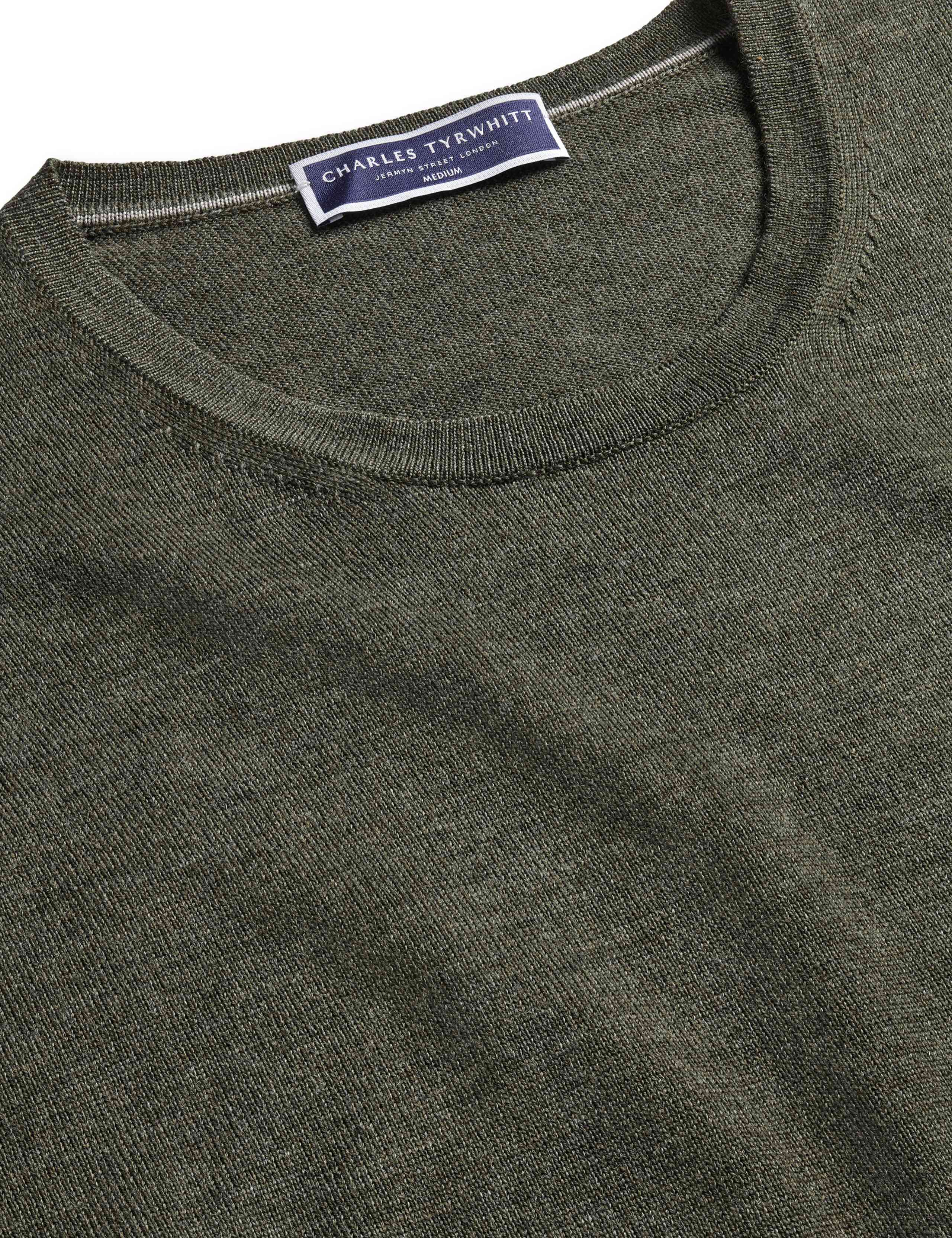 Pure Merino Wool Crew Neck Jumper 4 of 5
