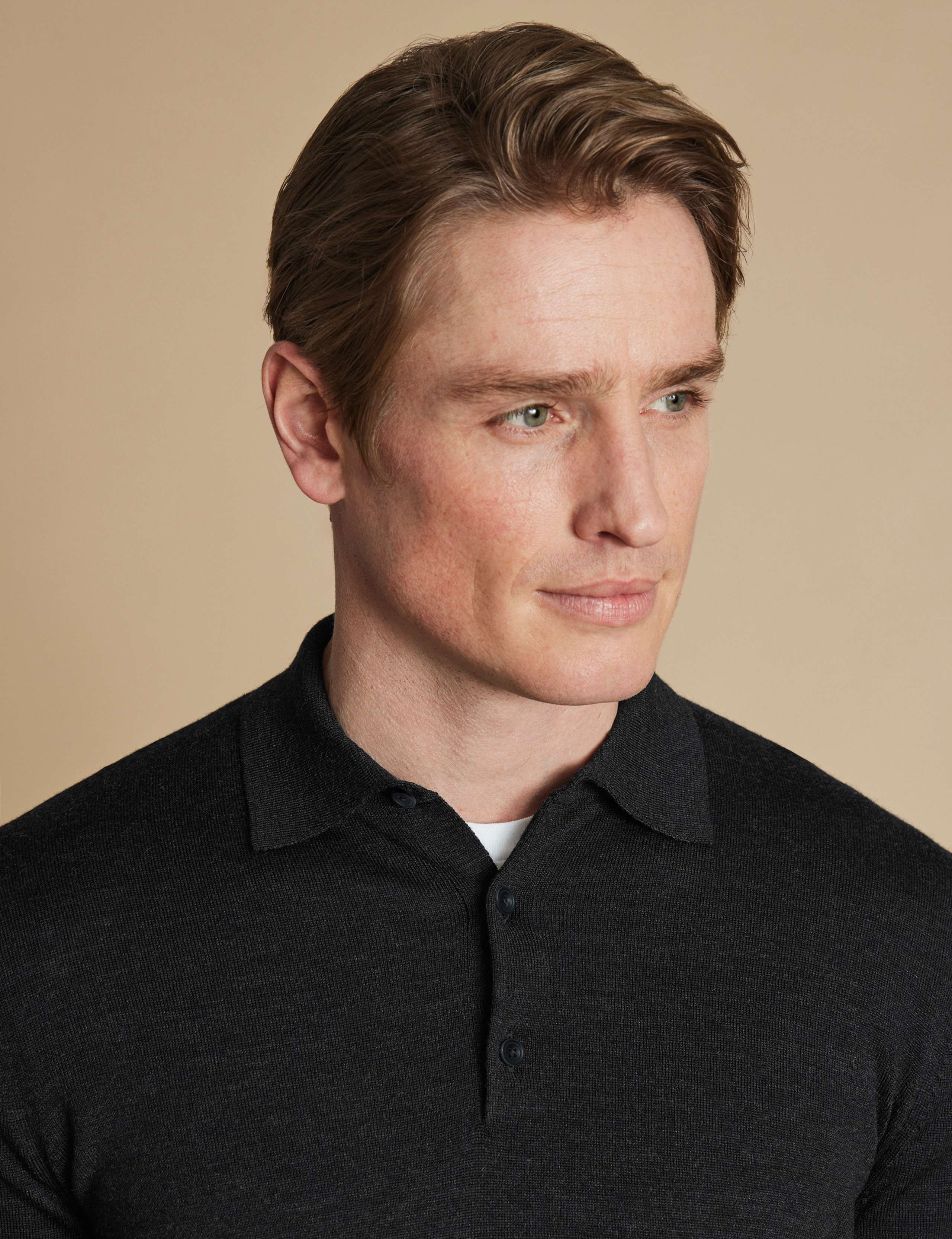 Pure Merino Wool Button Neck Jumper 3 of 6