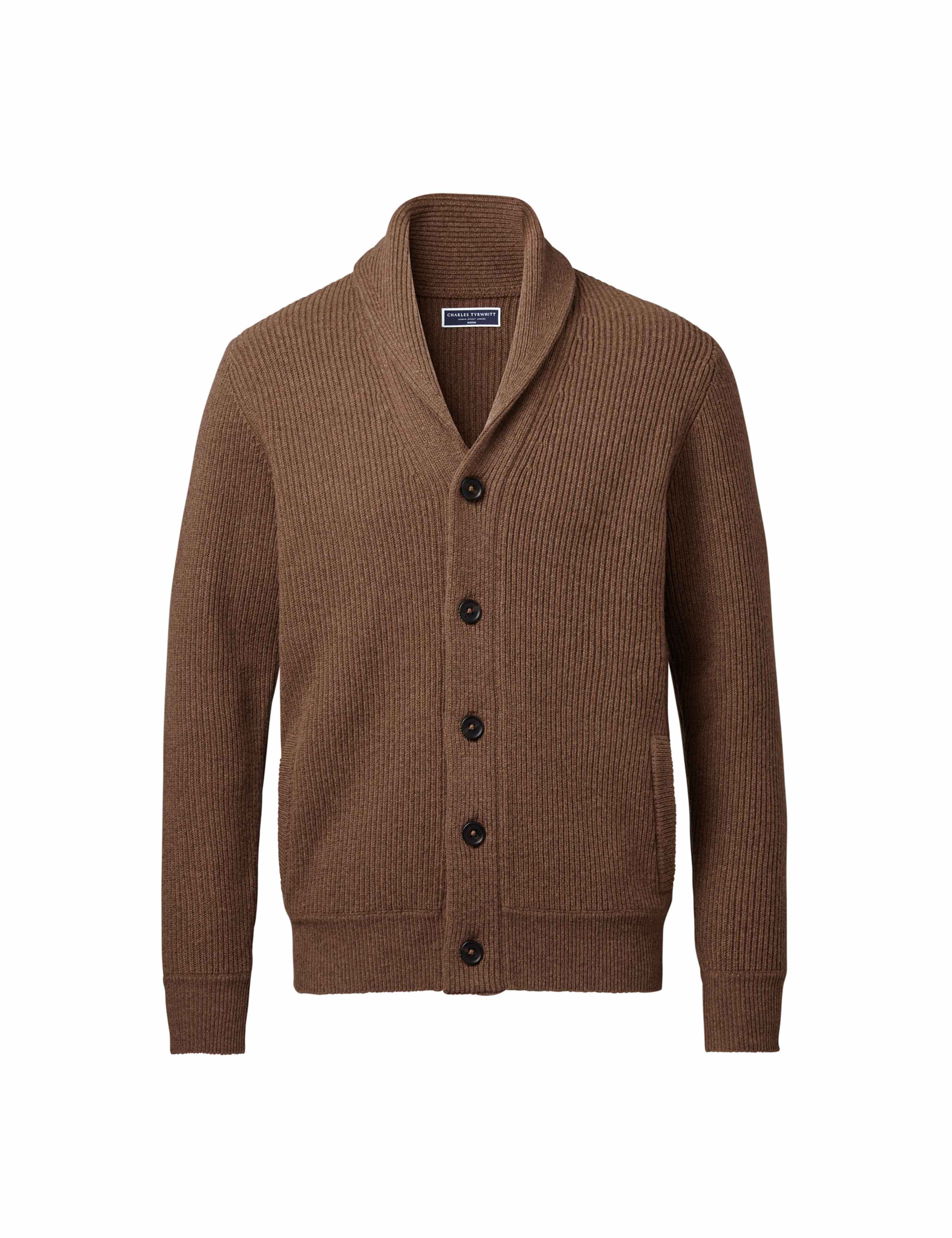 Pure Merino Wool Shawl Collar Cardigan 2 of 3