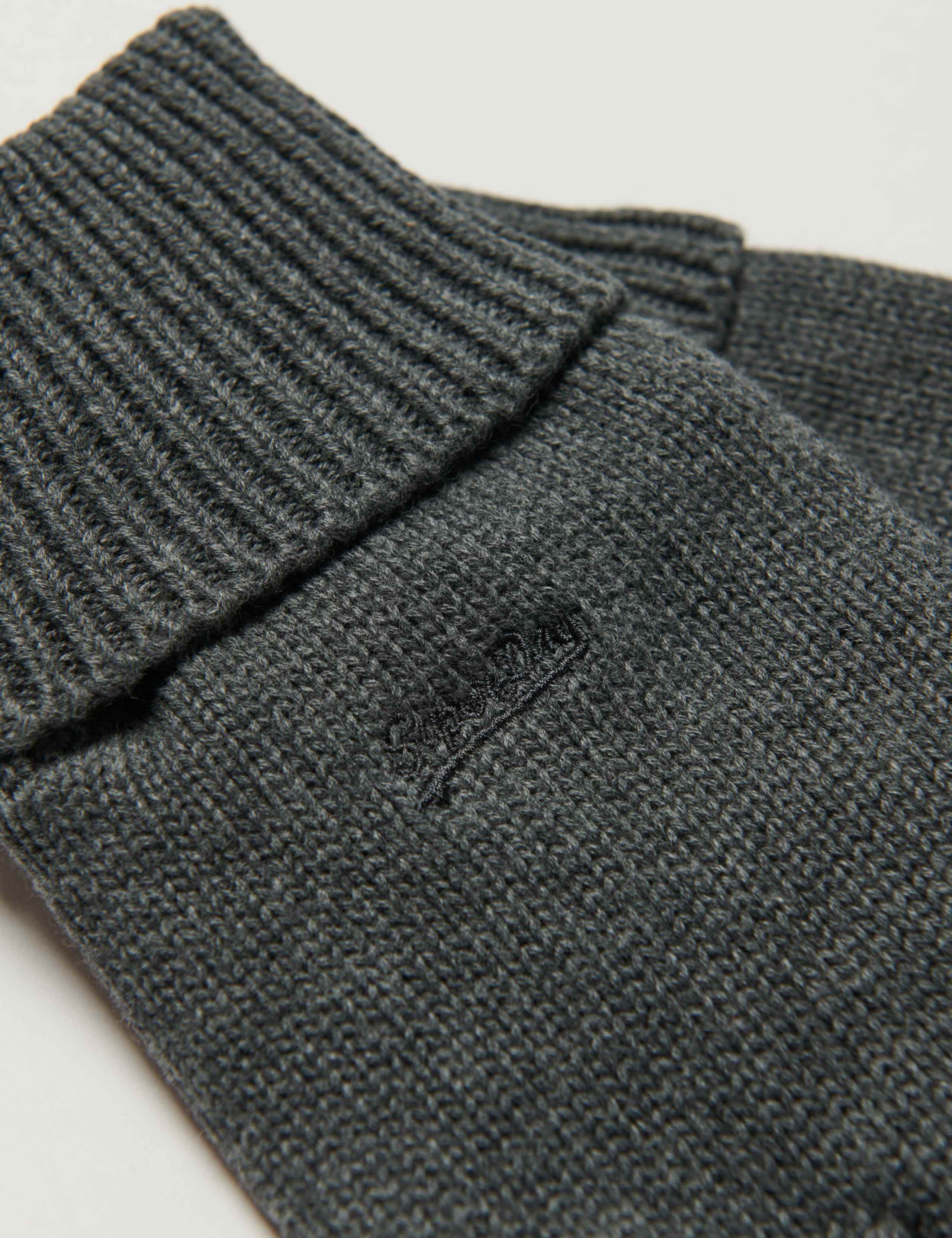 Pure Cotton Knitted Gloves 2 of 2