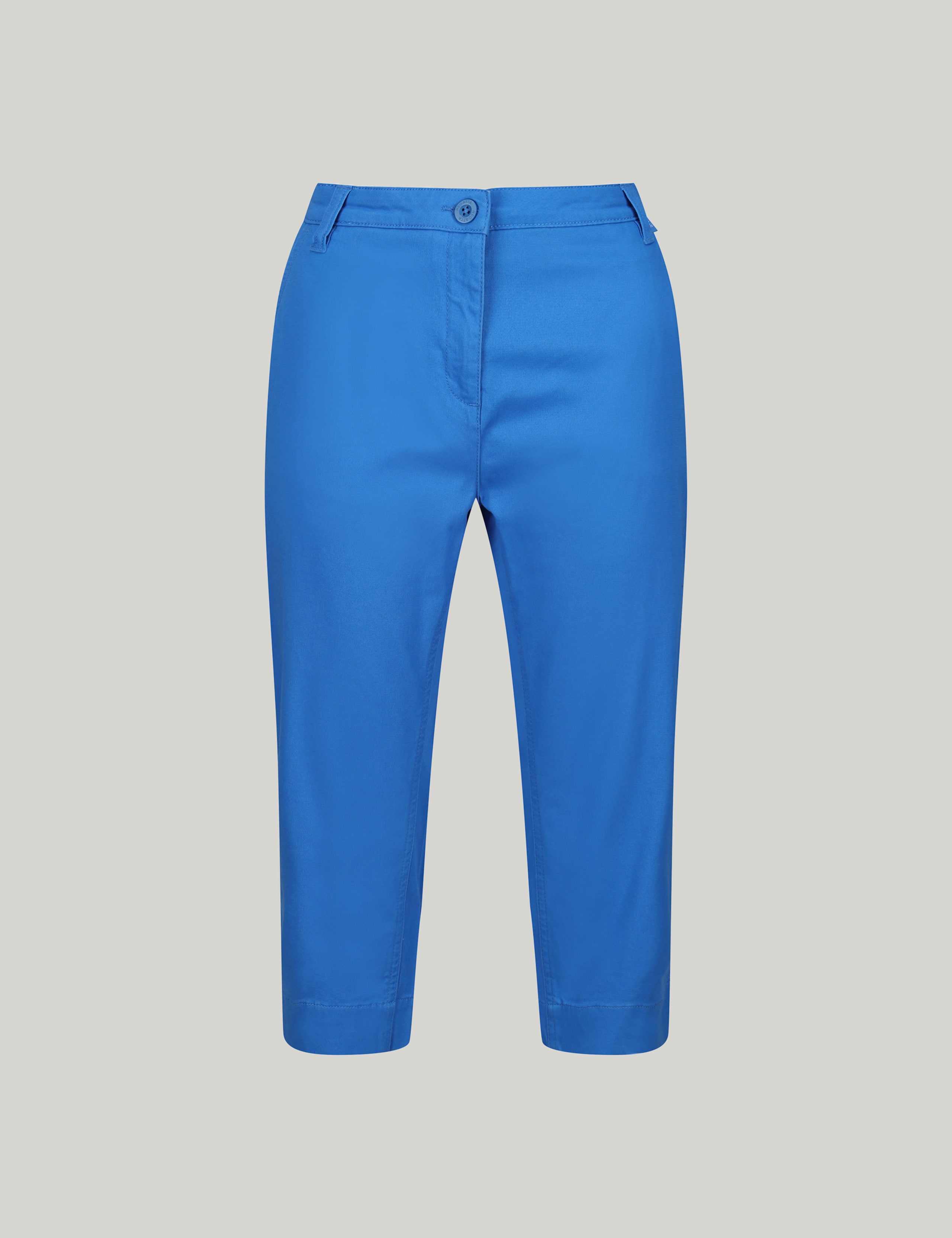 Cotton Rich Tapered Cropped Trousers 2 of 6