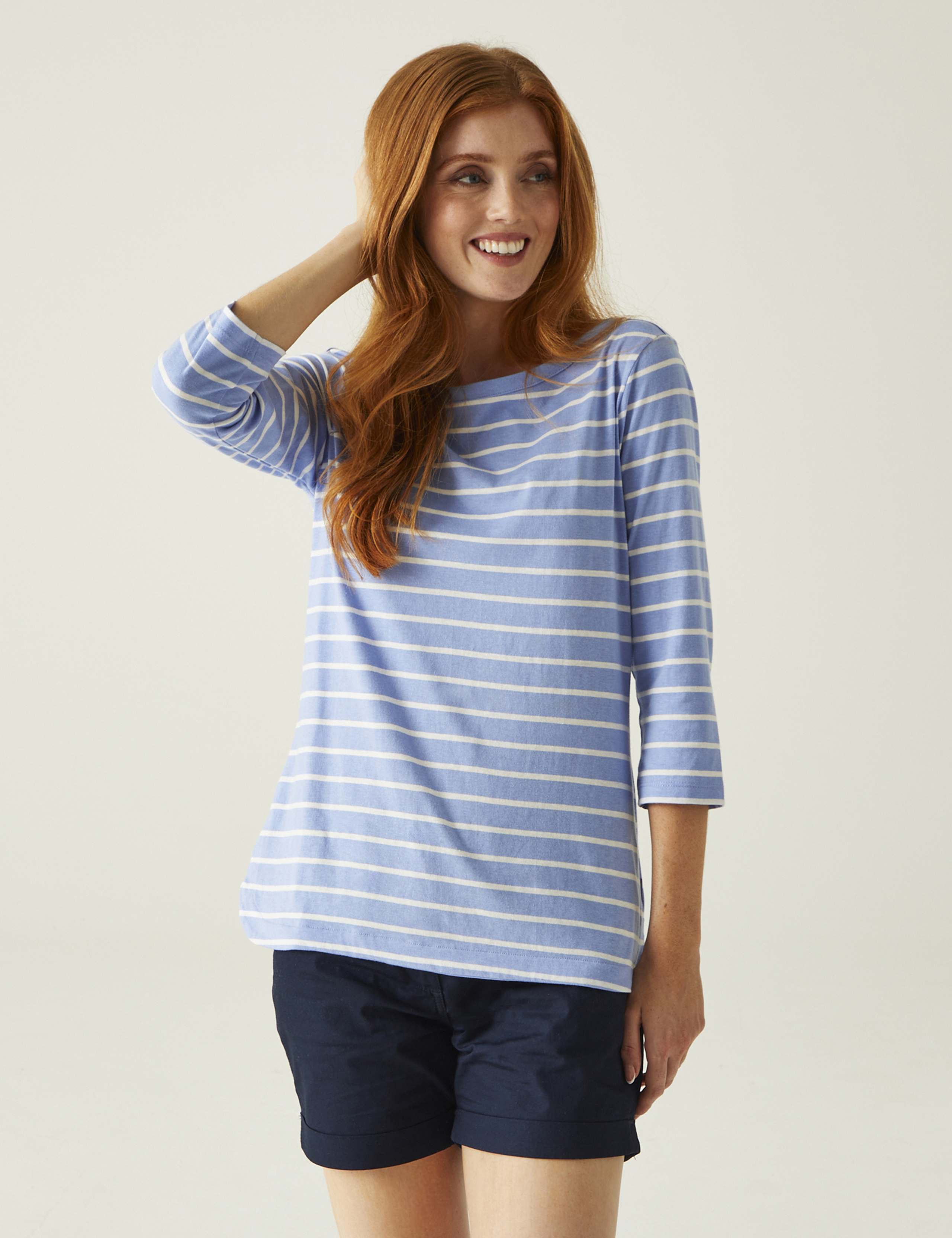 Bayletta Cotton Blend Striped T-Shirt 1 of 4