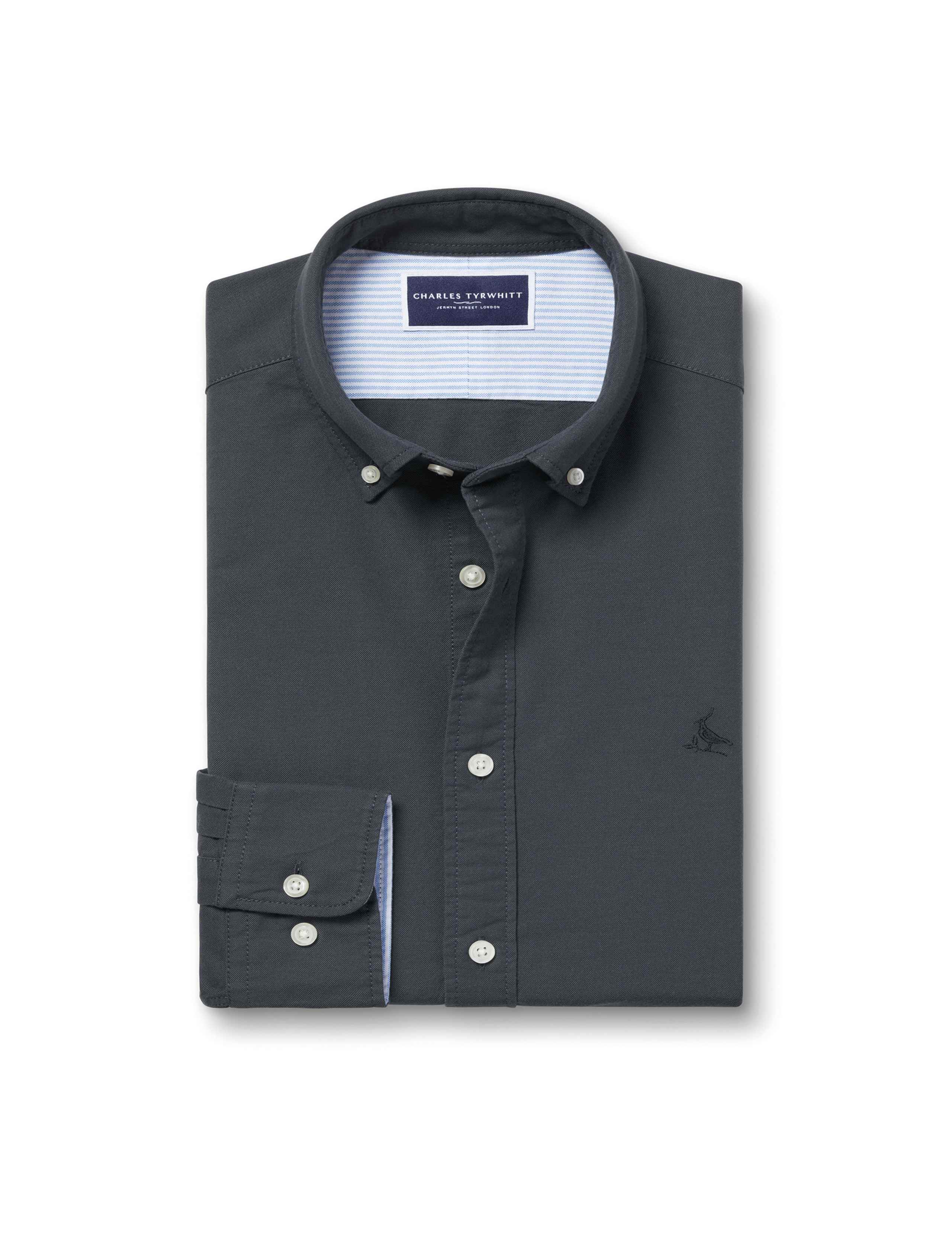 Slim Fit Pure Cotton Washed Oxford Shirt 2 of 7