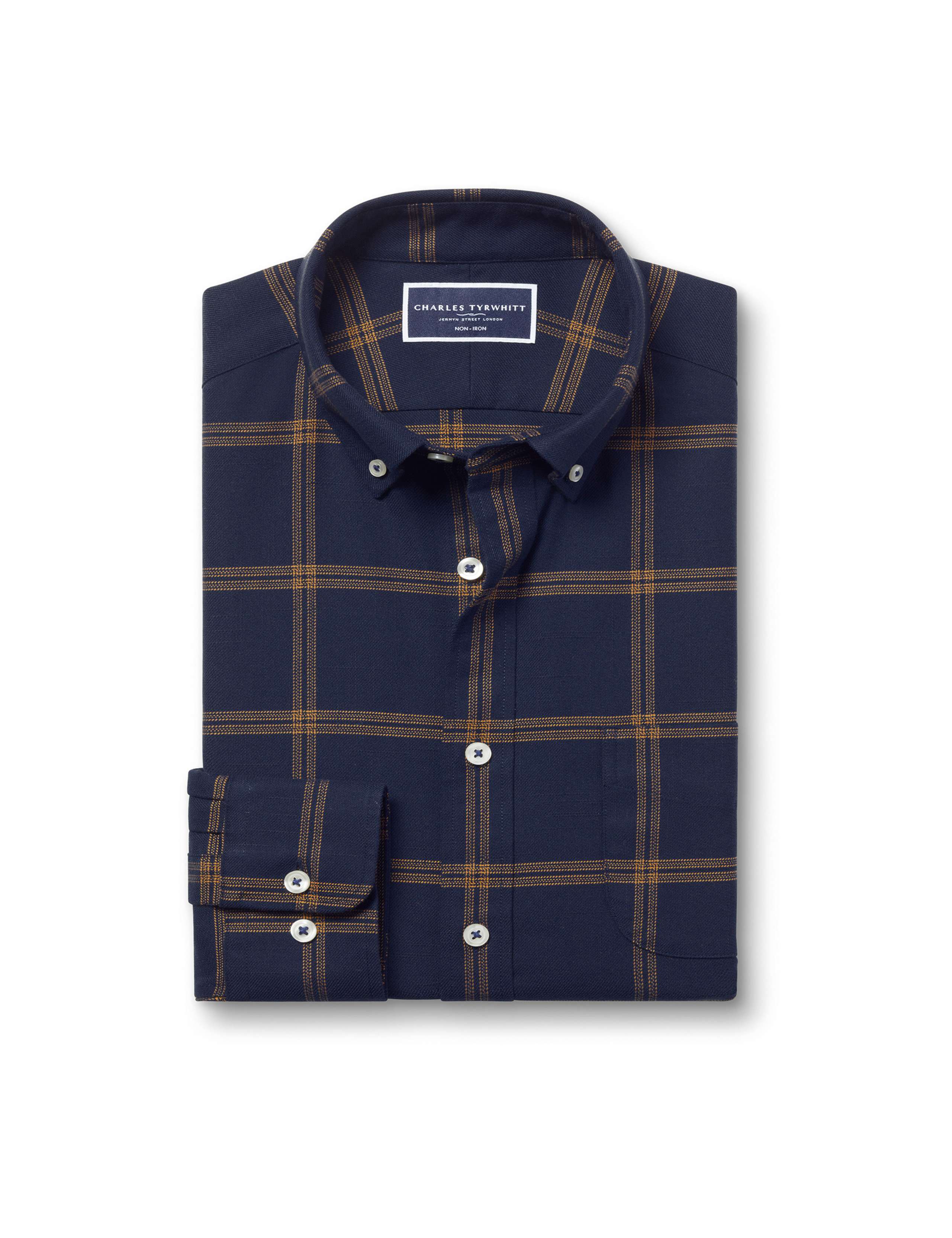 Slim Fit Non Iron Pure Cotton Twill Shirt 2 of 6