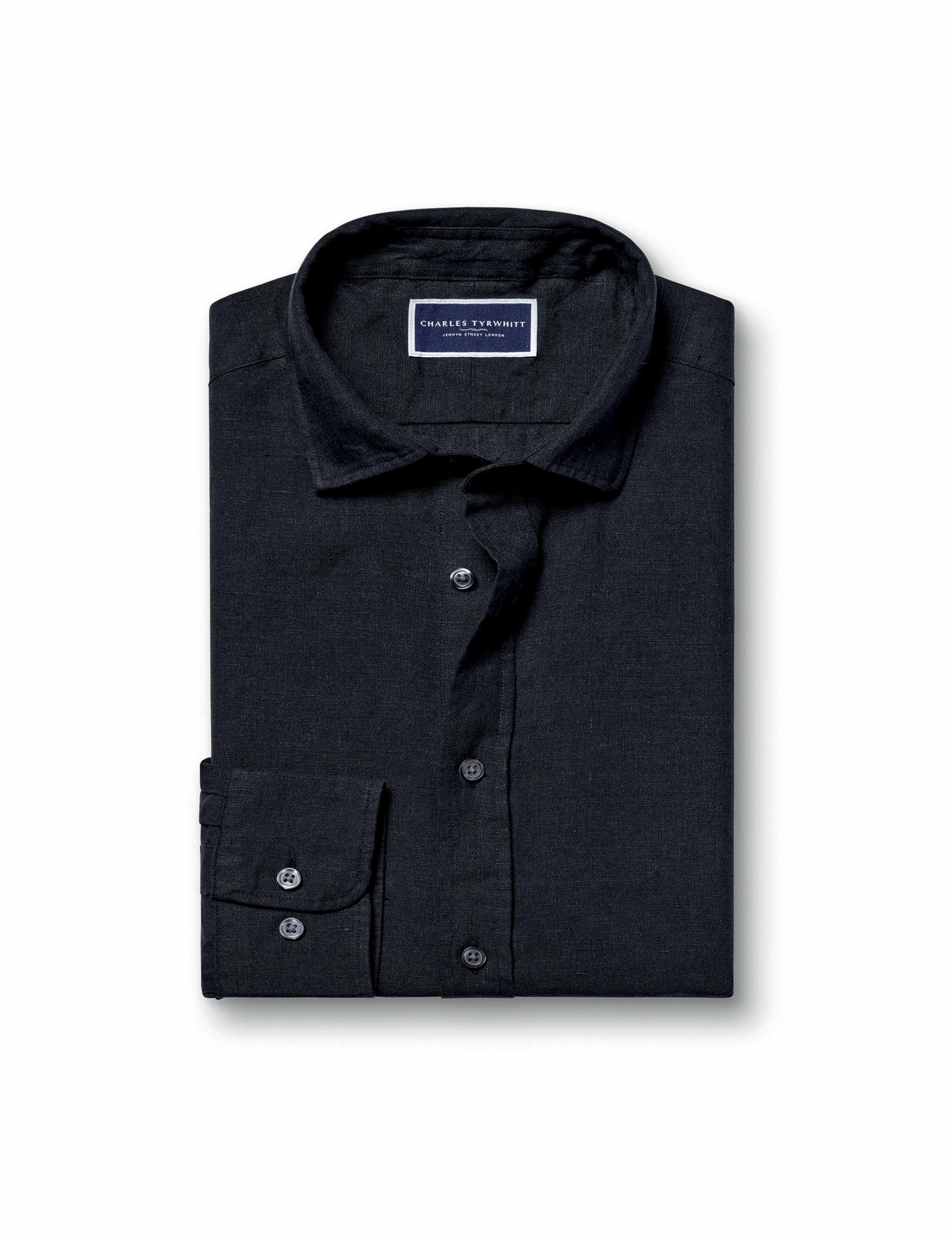 QT Slim Fit Pure Linen Shirt 2 of 7