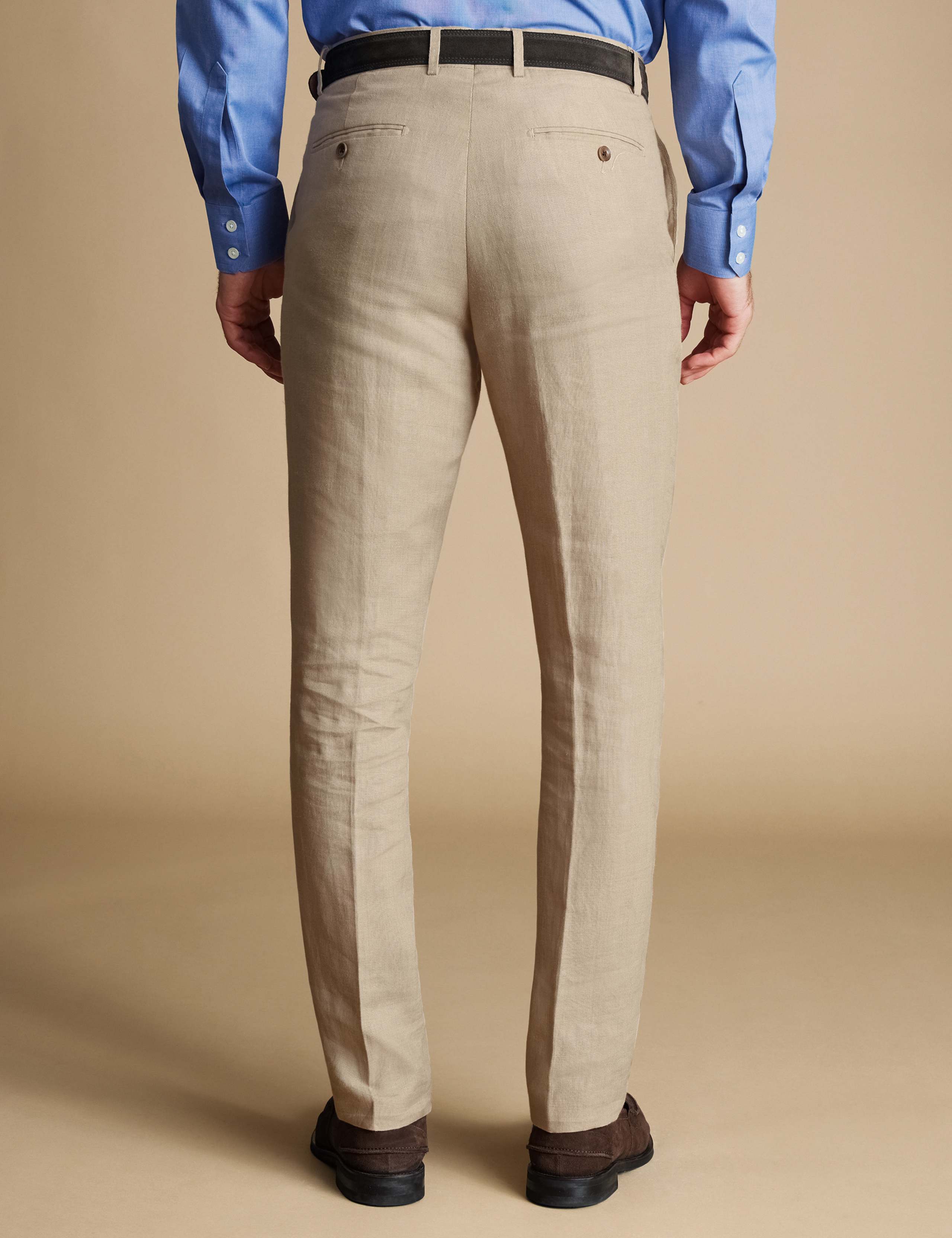 Slim Fit Pure Linen Trousers 4 of 5