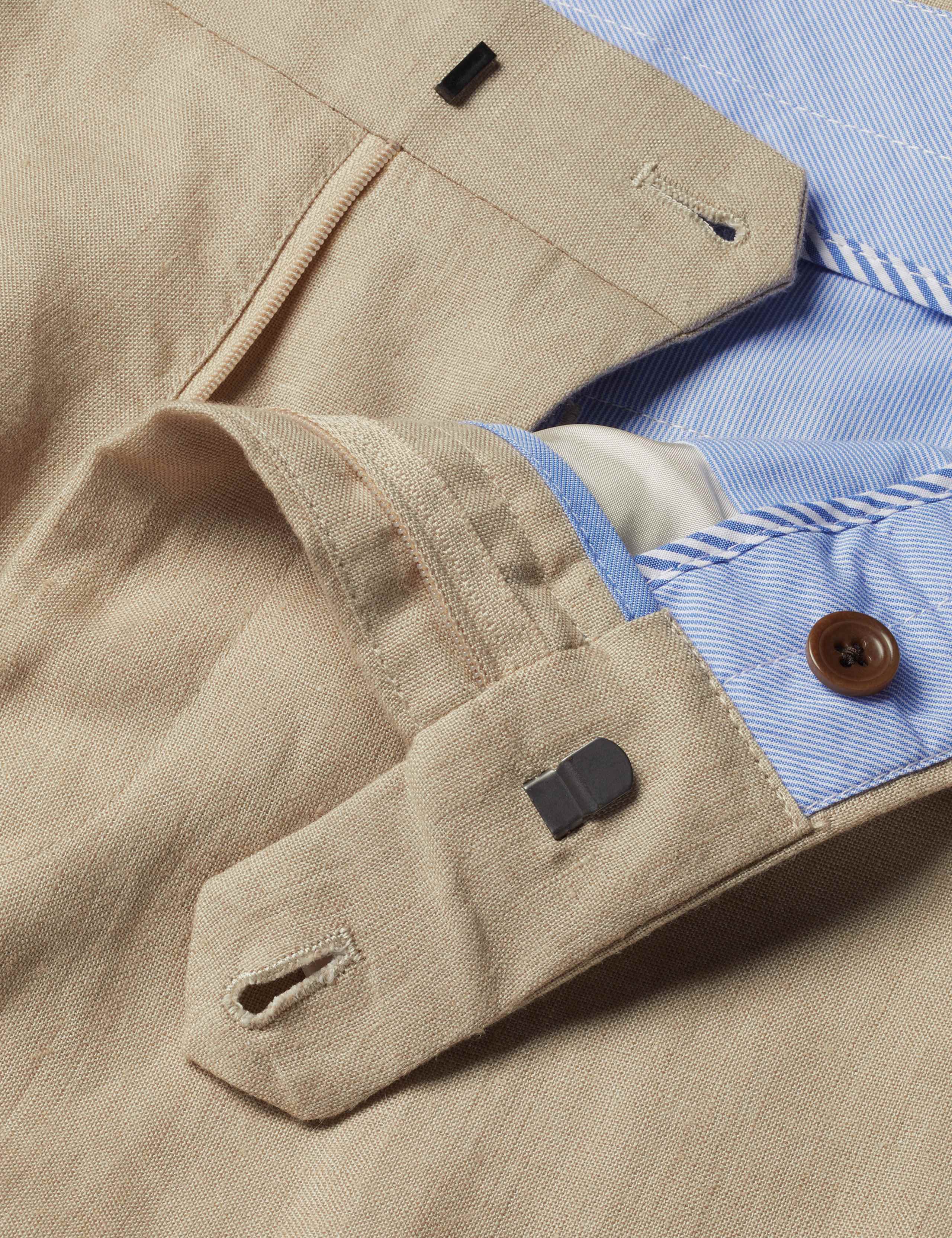 Slim Fit Pure Linen Trousers 5 of 5