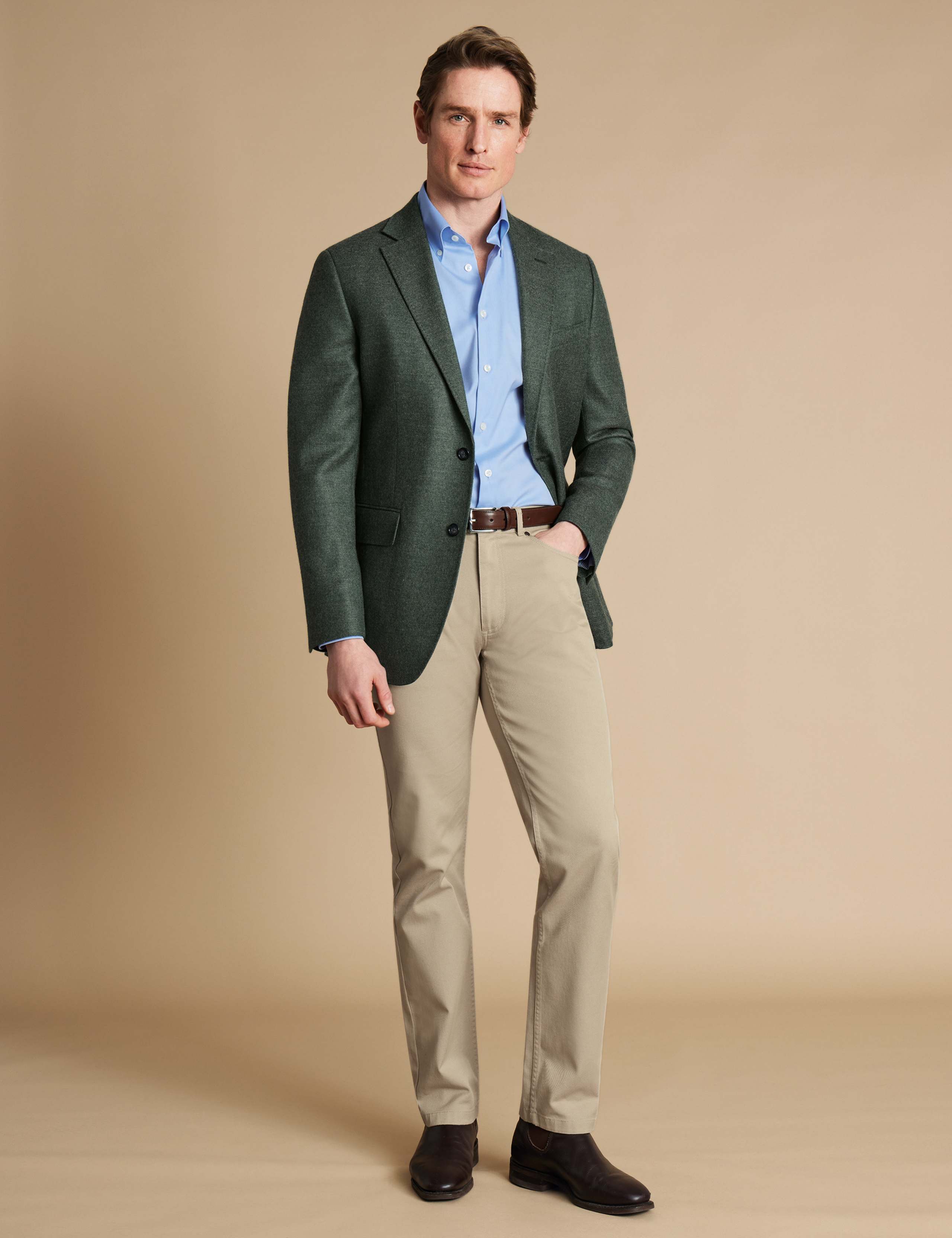 Slim Fit Pure Wool Twill Blazer 2 of 5