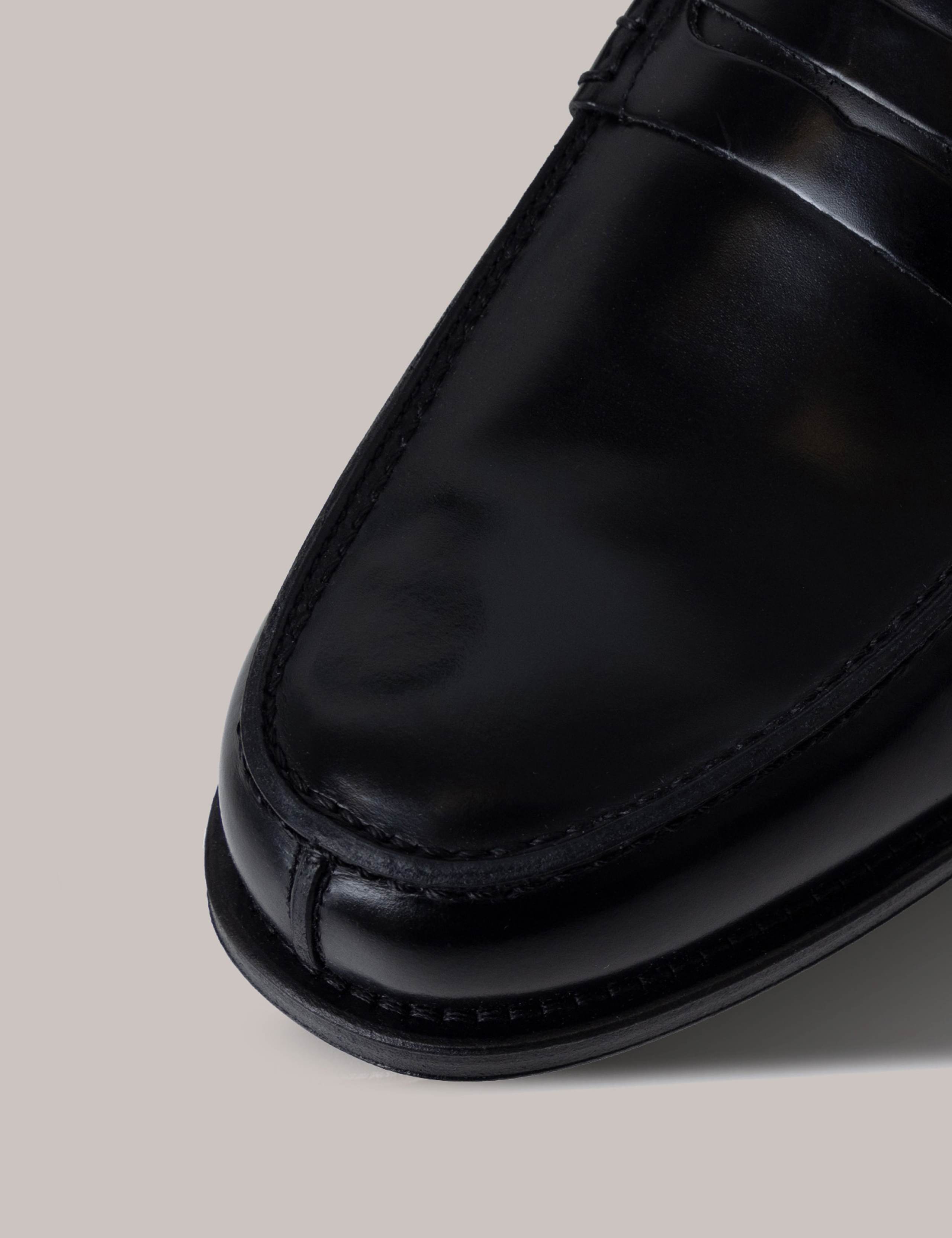 Black Formal Leather Slip-On Shoes 6 of 6