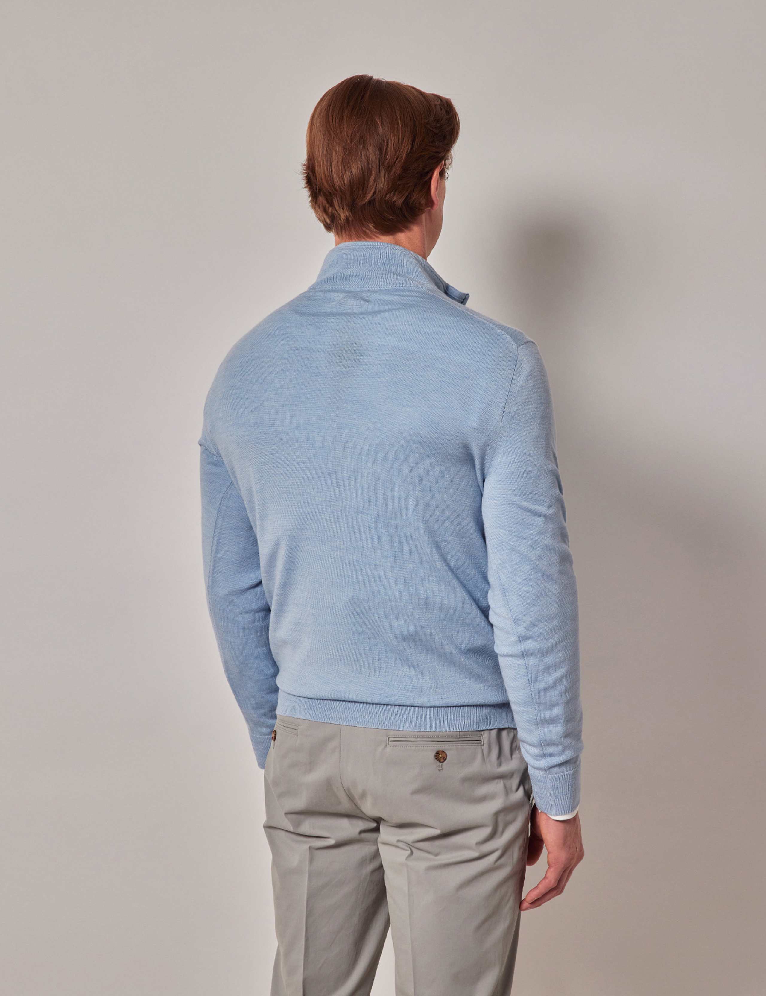 Pure Wool Half Zip Jumper 2 of 5