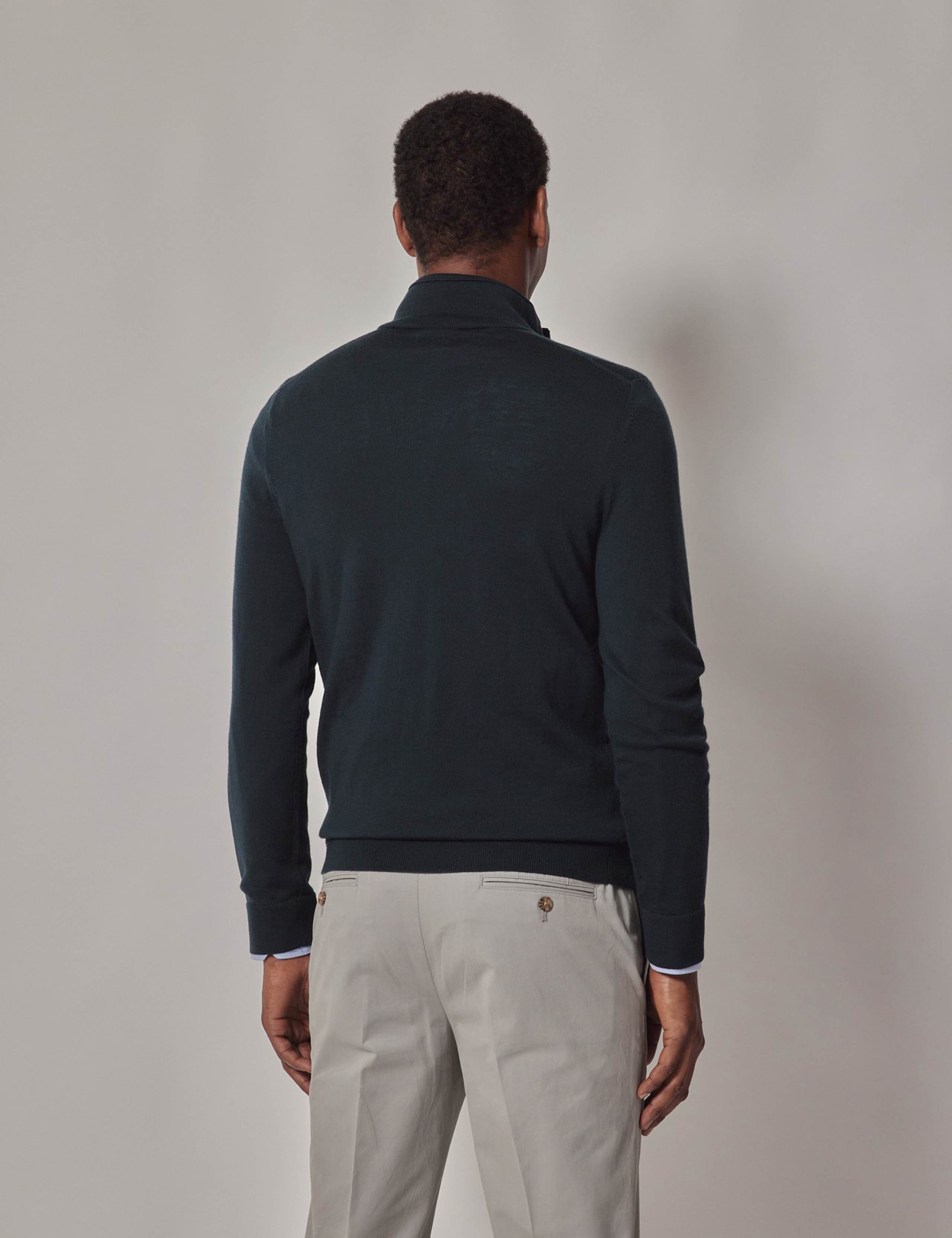 Pure Wool Half Zip Jumper 2 of 5