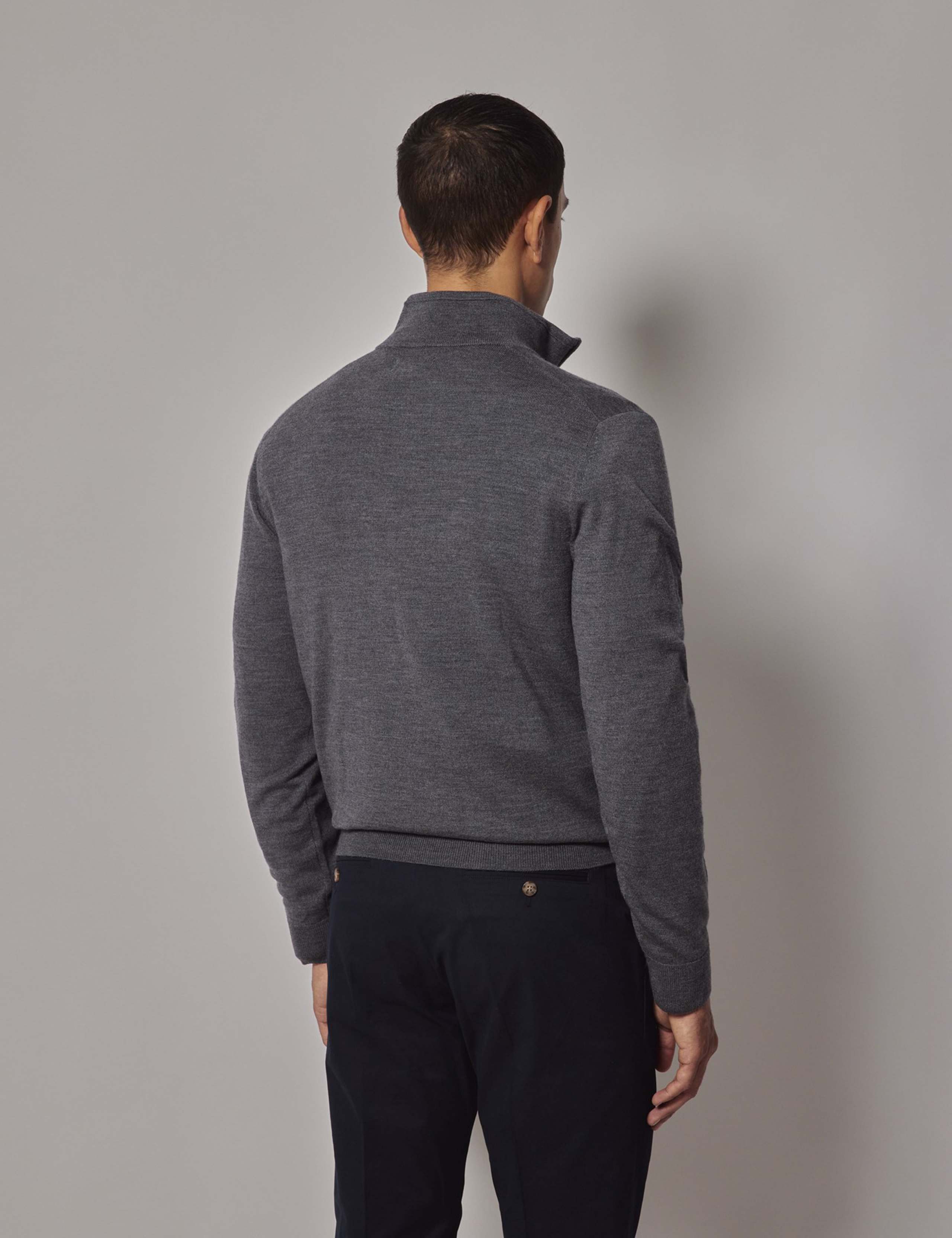 Pure Wool Half Zip Jumper 3 of 5