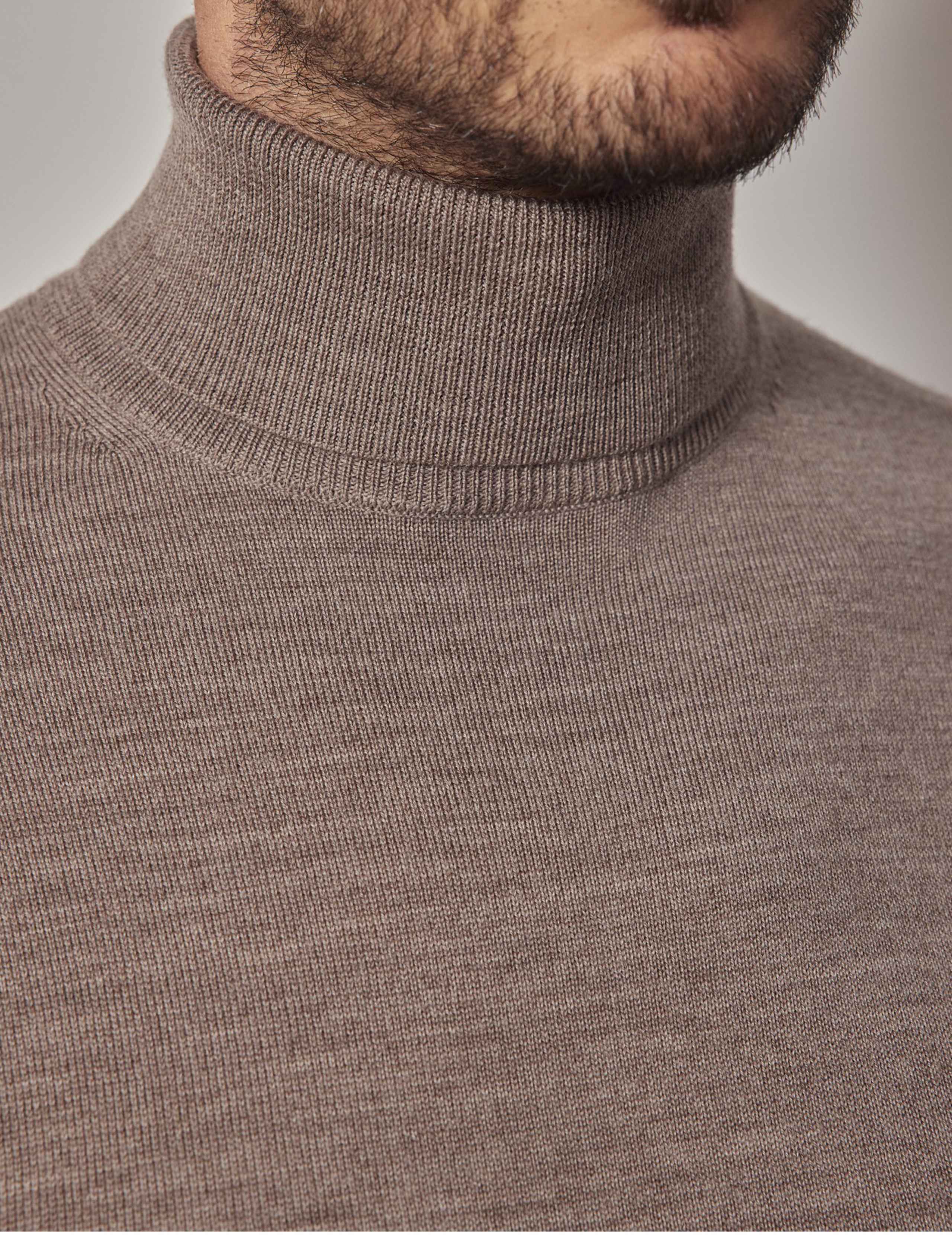 Pure Wool Roll Neck Jumper 3 of 4