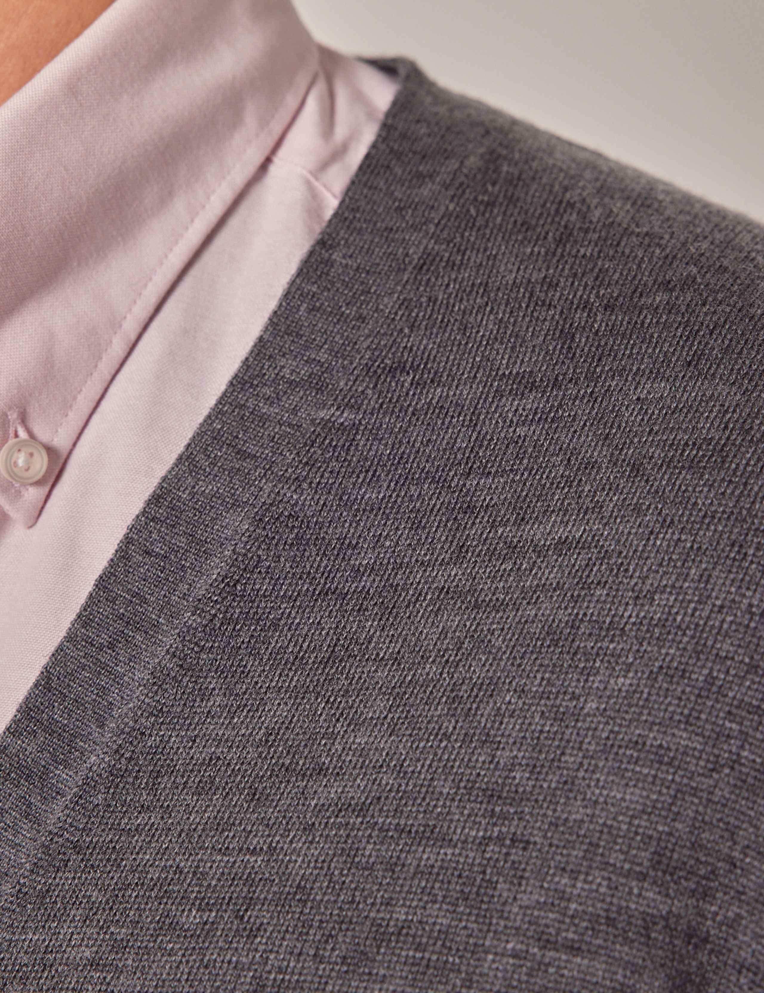 Pure Merino Wool V-Neck Cardigan 5 of 7