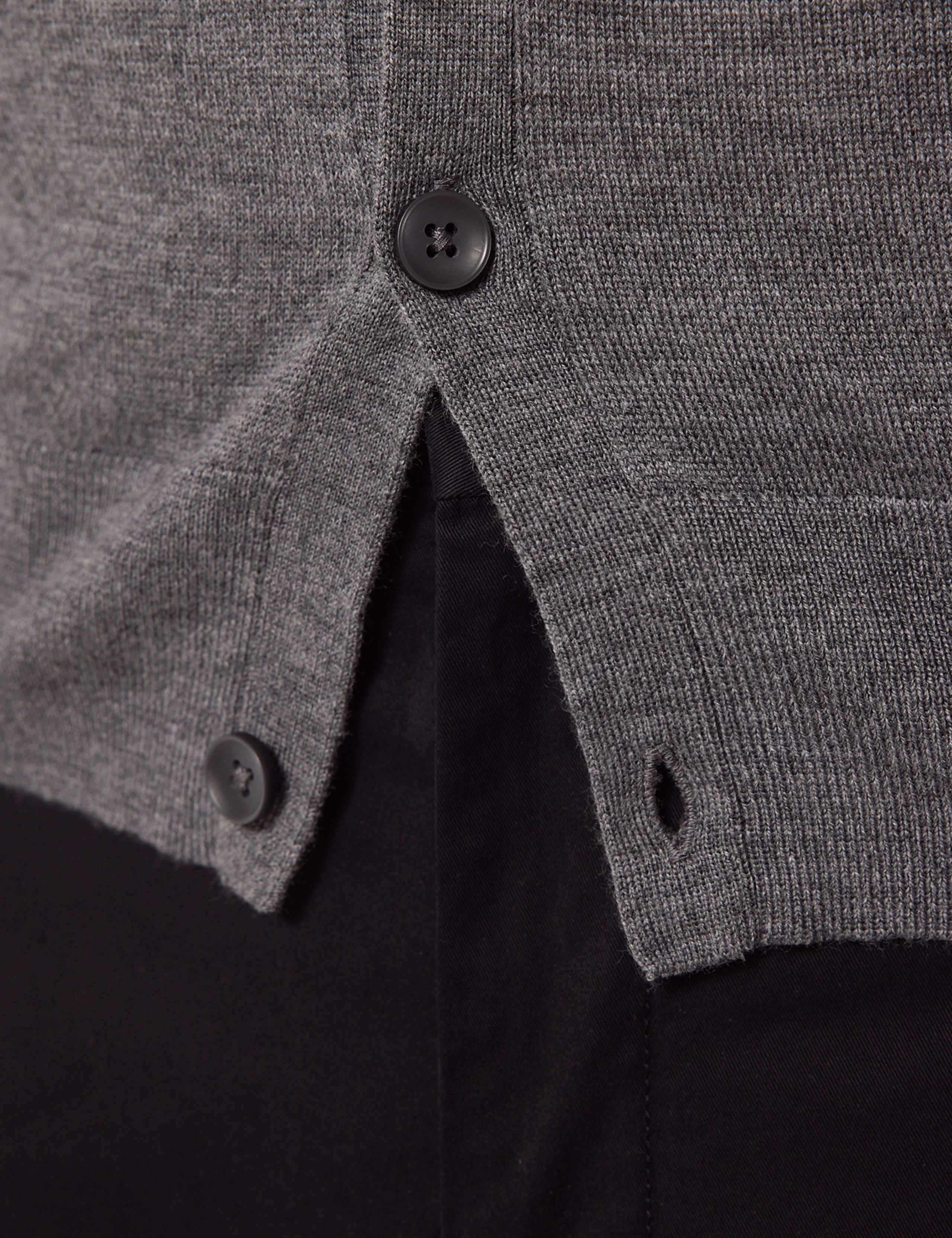 Pure Merino Wool V-Neck Cardigan 7 of 7