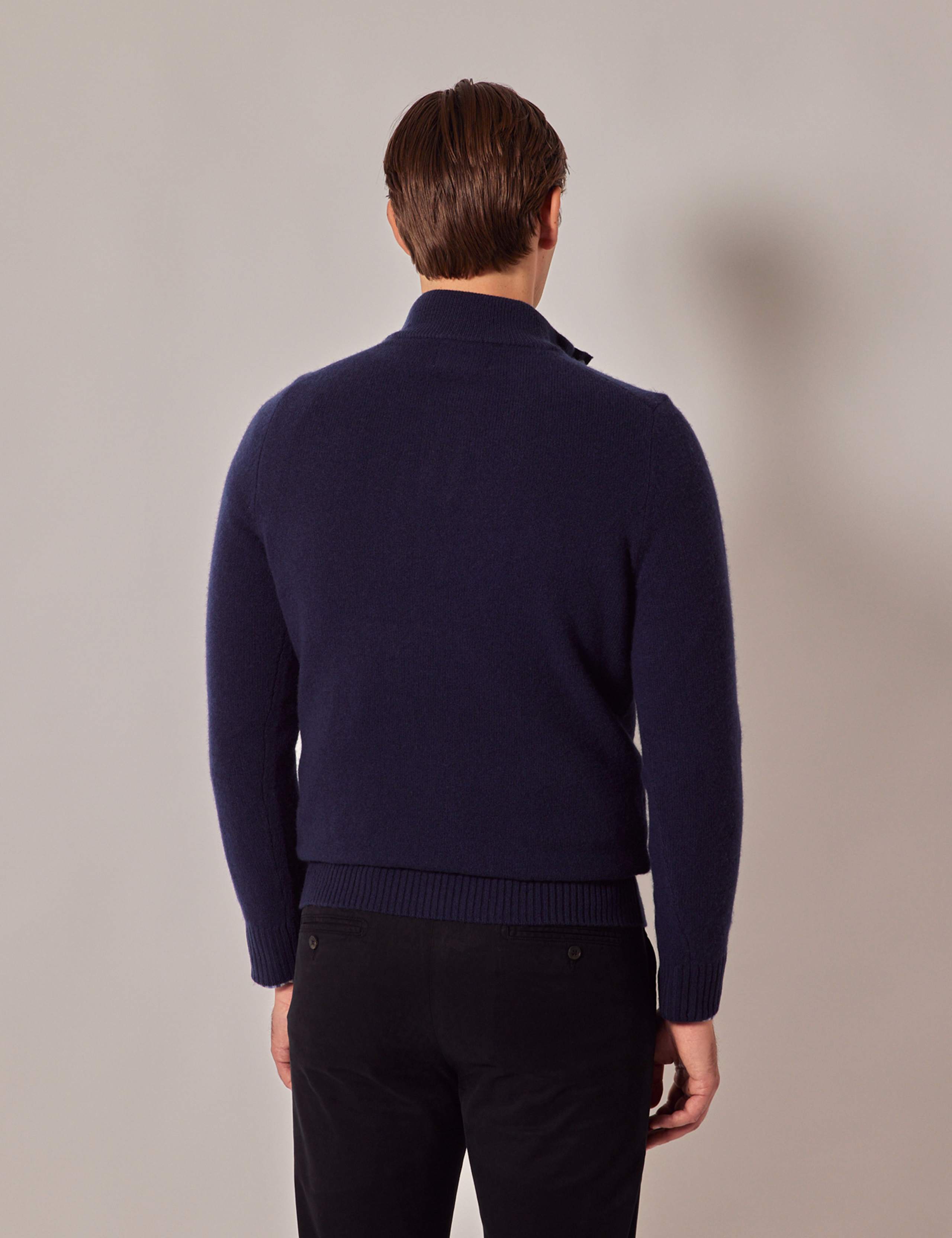 Pure Lambswool Half Button Jumper 3 of 8