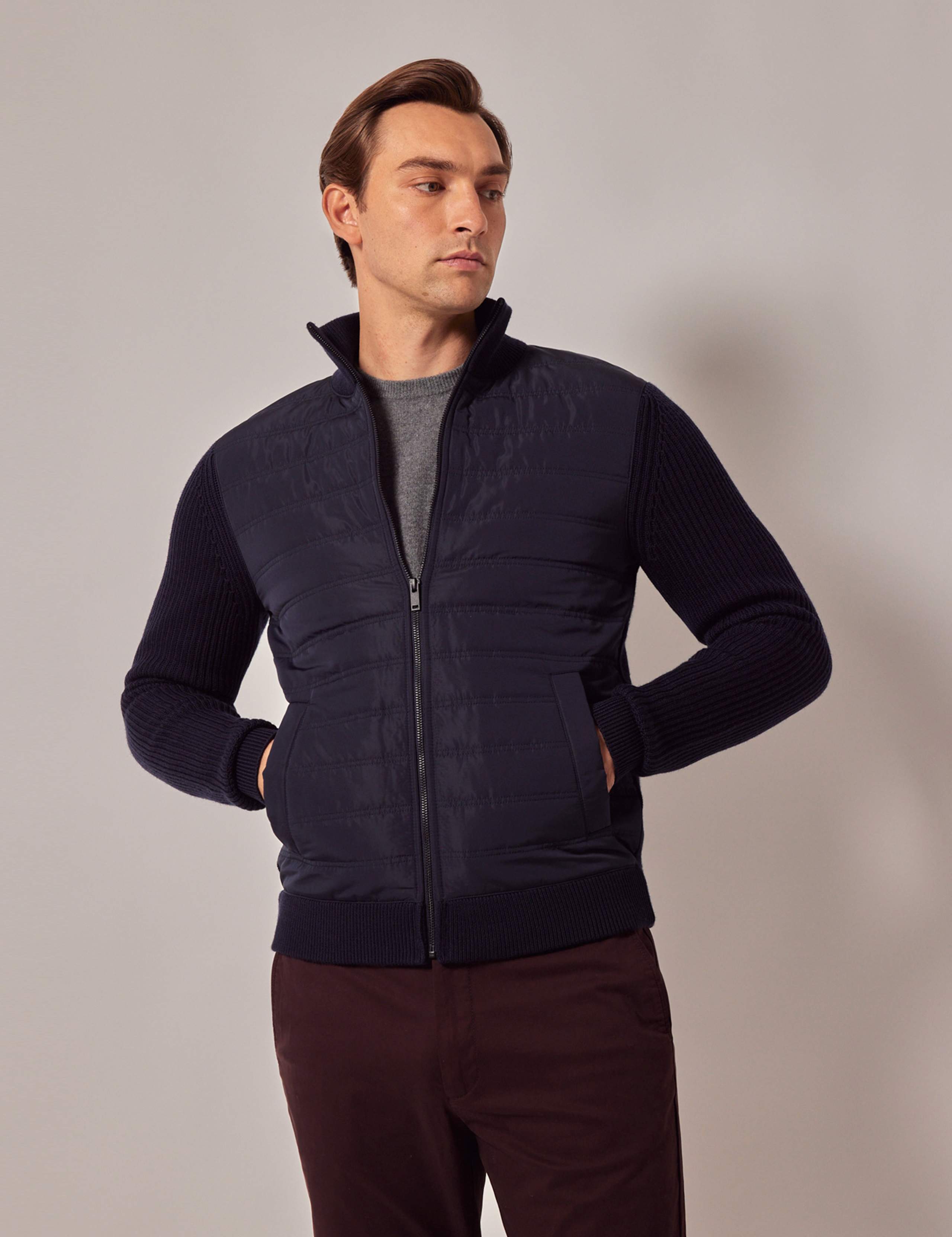 Zip Up Hybrid Jacket 2 of 9