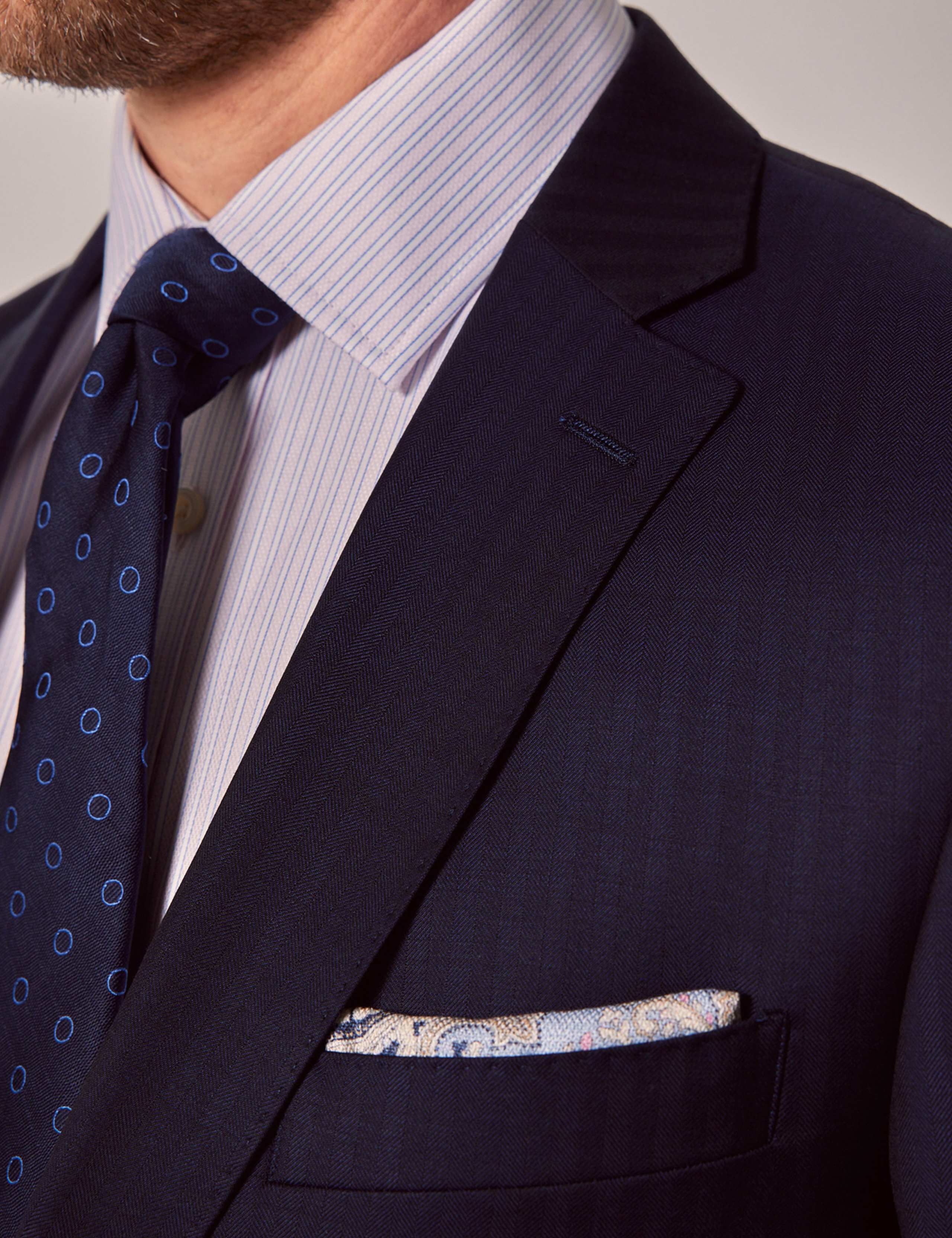 Pure Wool Herringbone Blazer 2 of 5