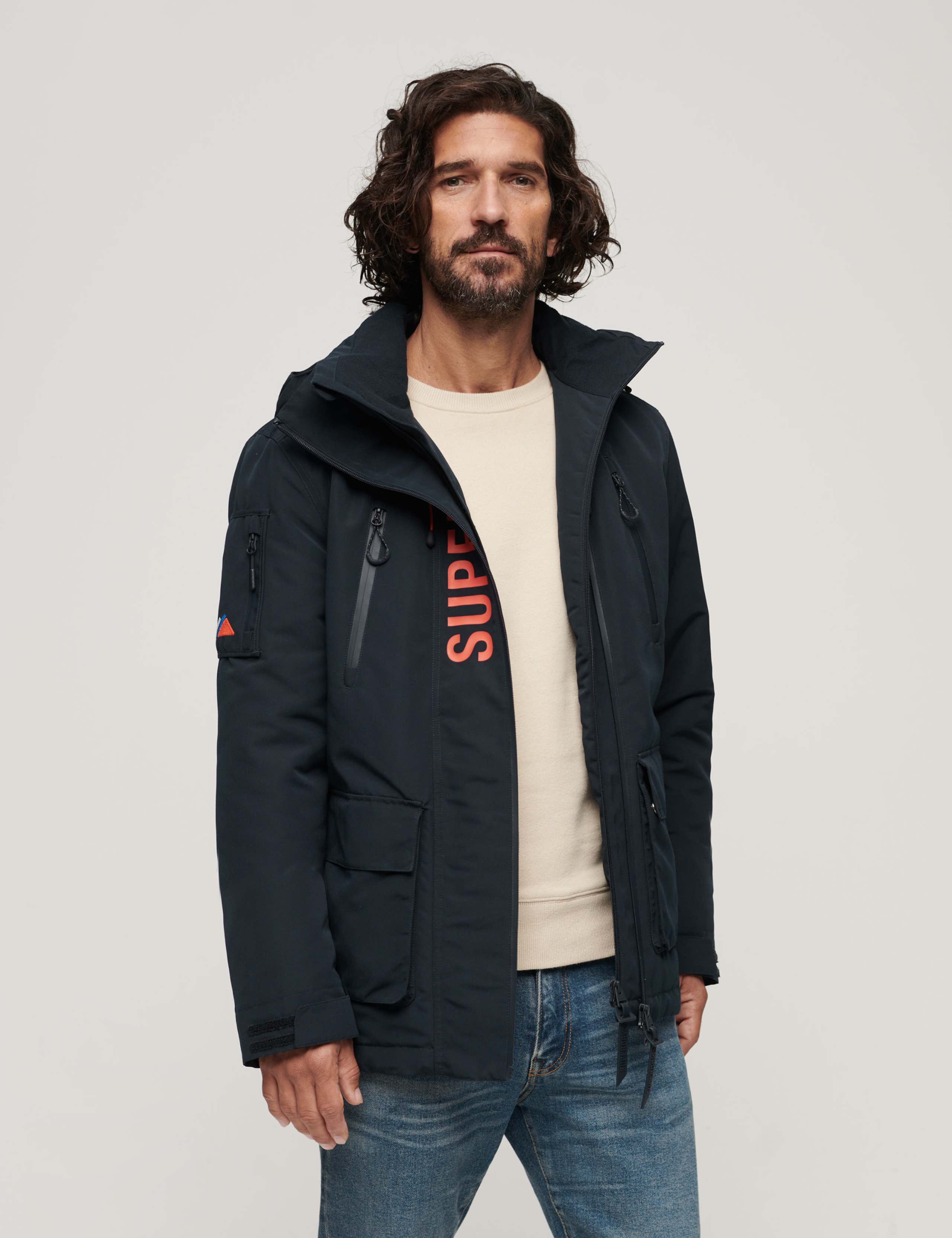 Hooded Utility Windbreaker Jacket 1 of 7