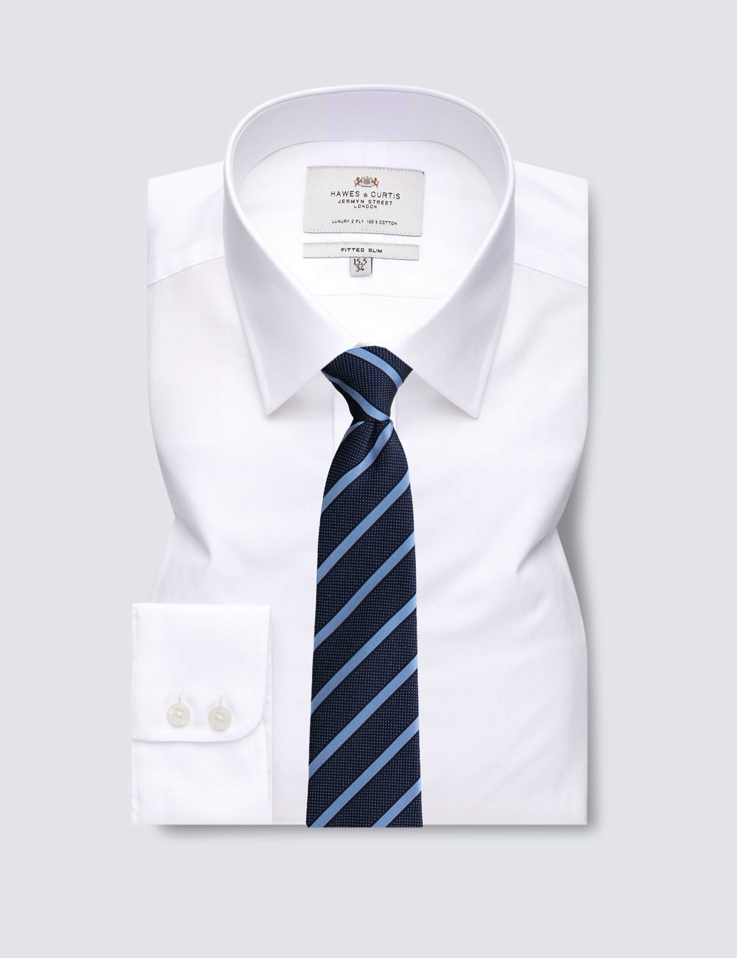 Fitted Slim Easy Iron Pure Cotton Shirt 2 of 3