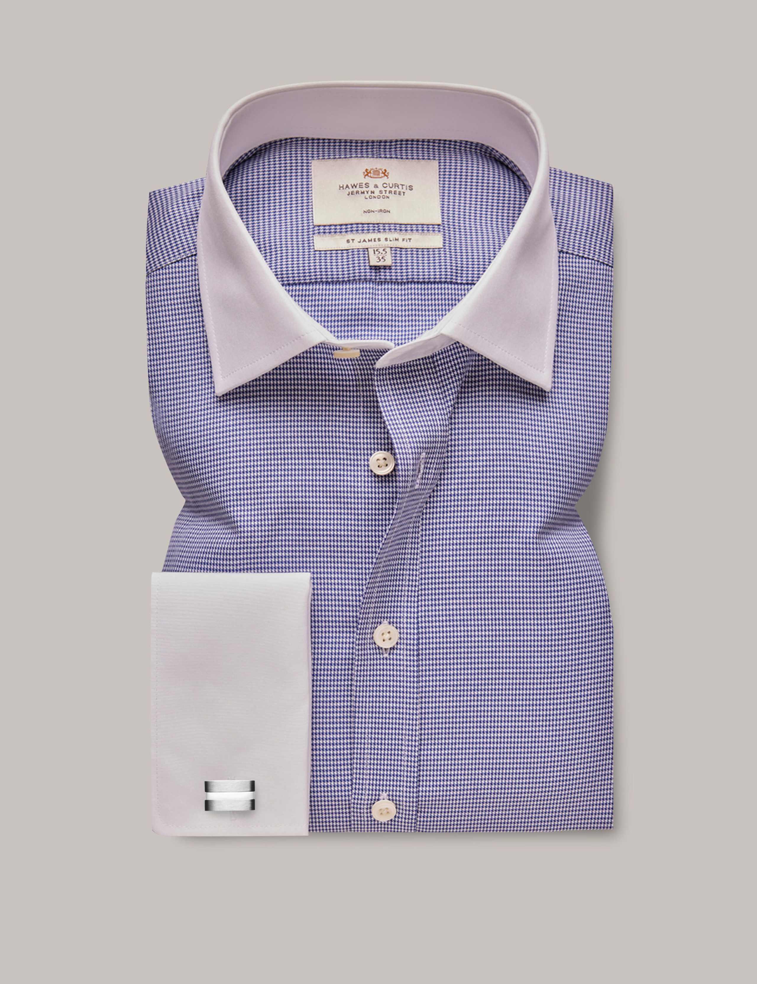 Slim Fit Non Iron Pure Cotton Check Shirt 2 of 4