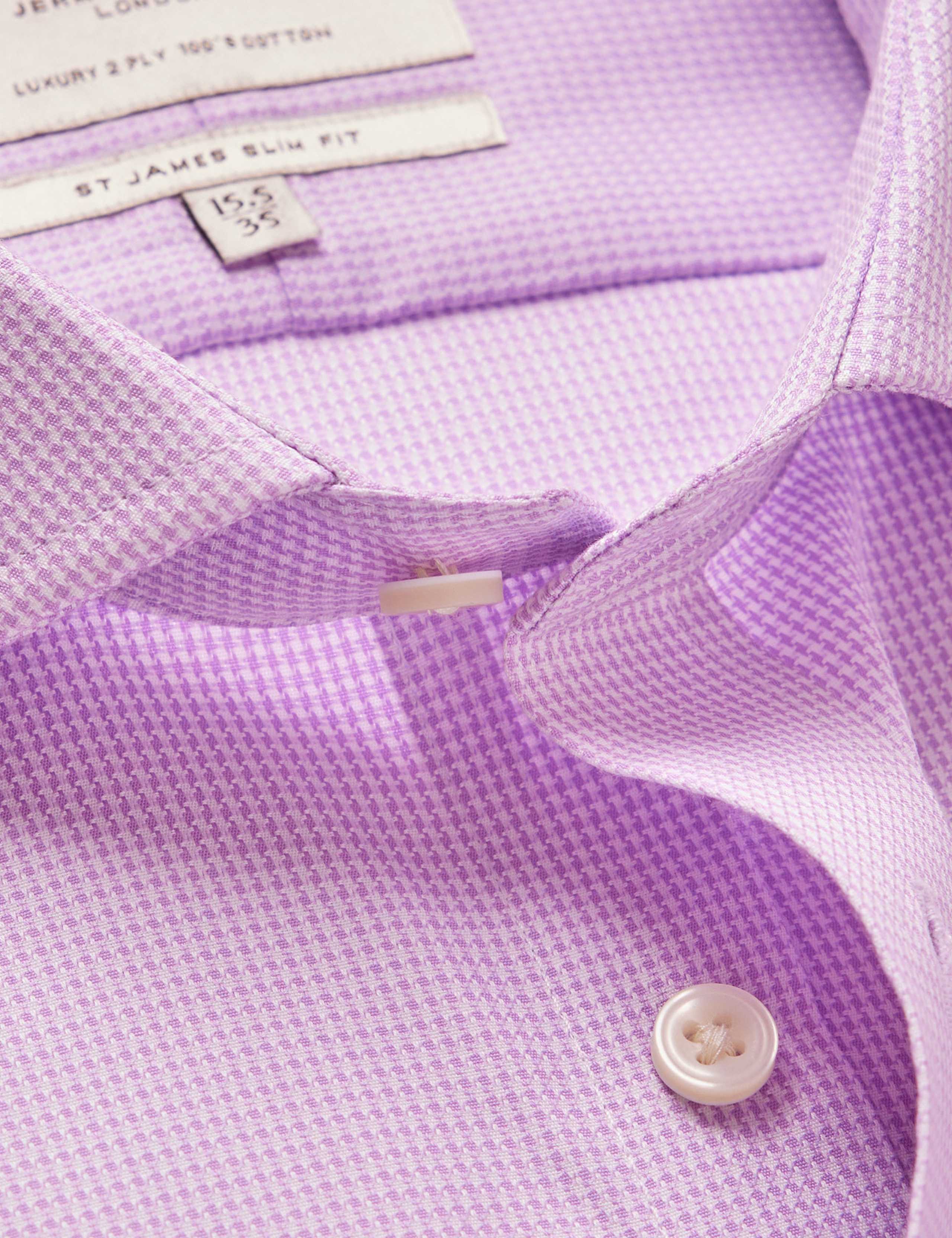 Slim Fit Non Iron Pure Cotton Check Shirt 3 of 3