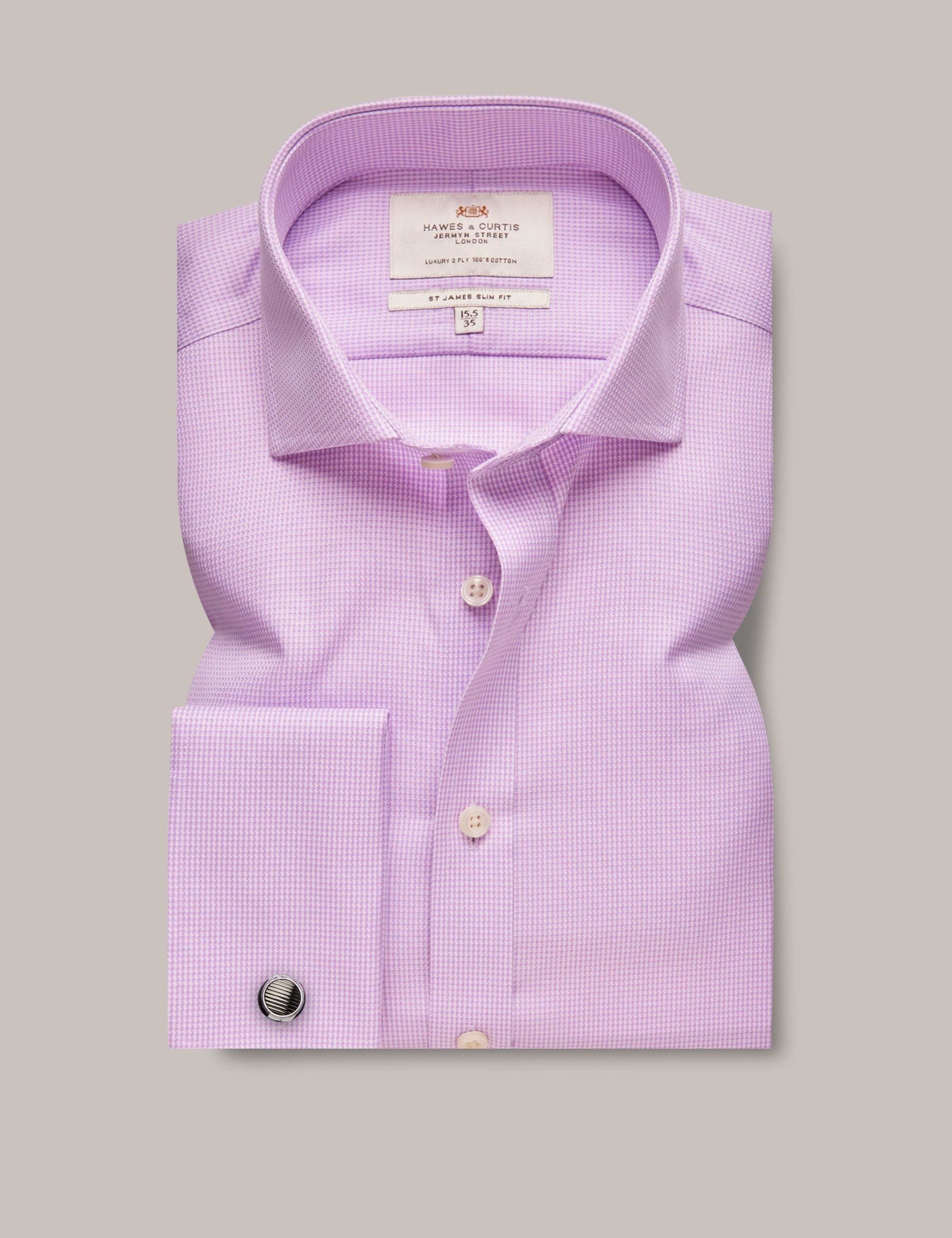 Slim Fit Non Iron Pure Cotton Check Shirt 1 of 3