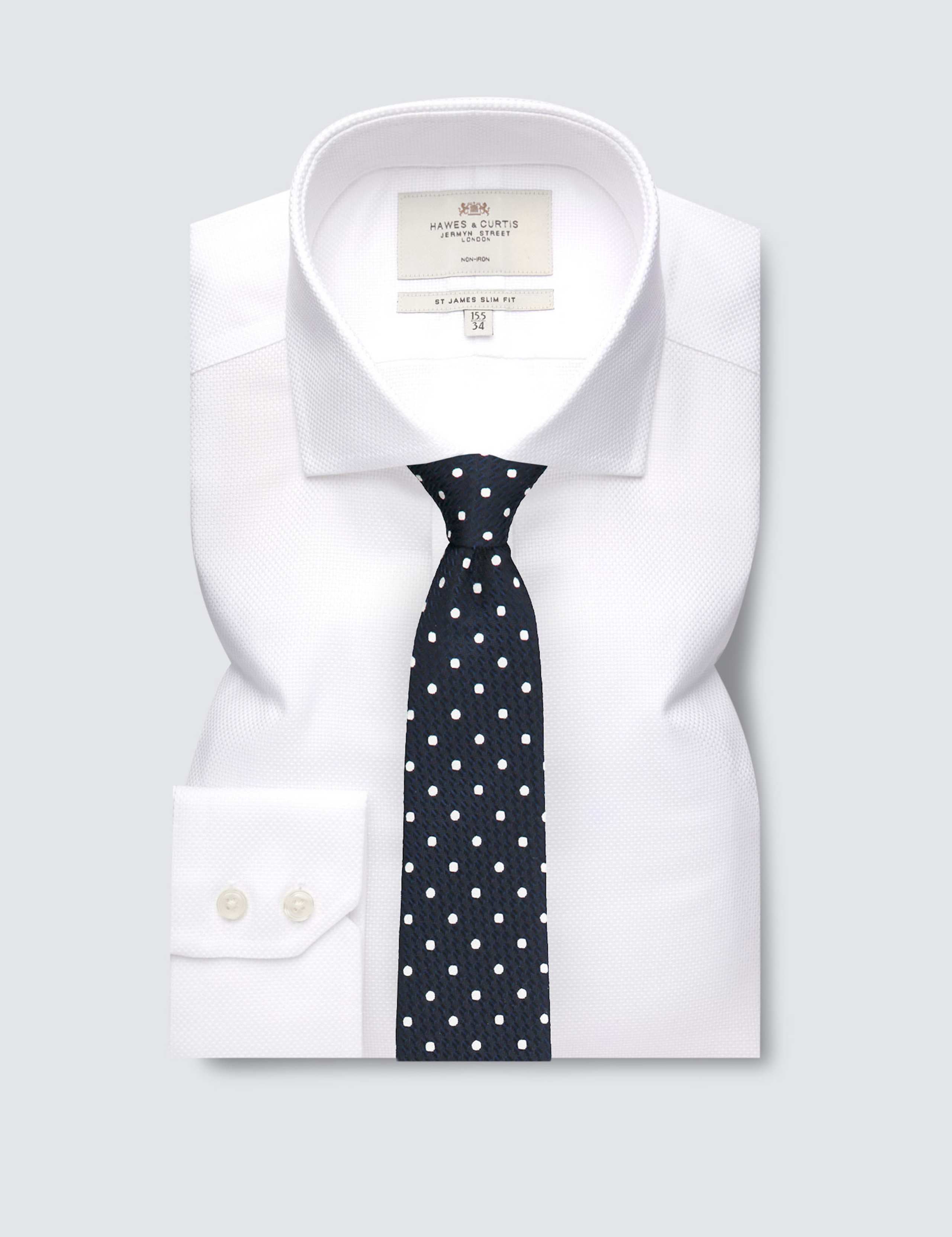 Slim Fit Non Iron Pure Cotton Shirt 2 of 3
