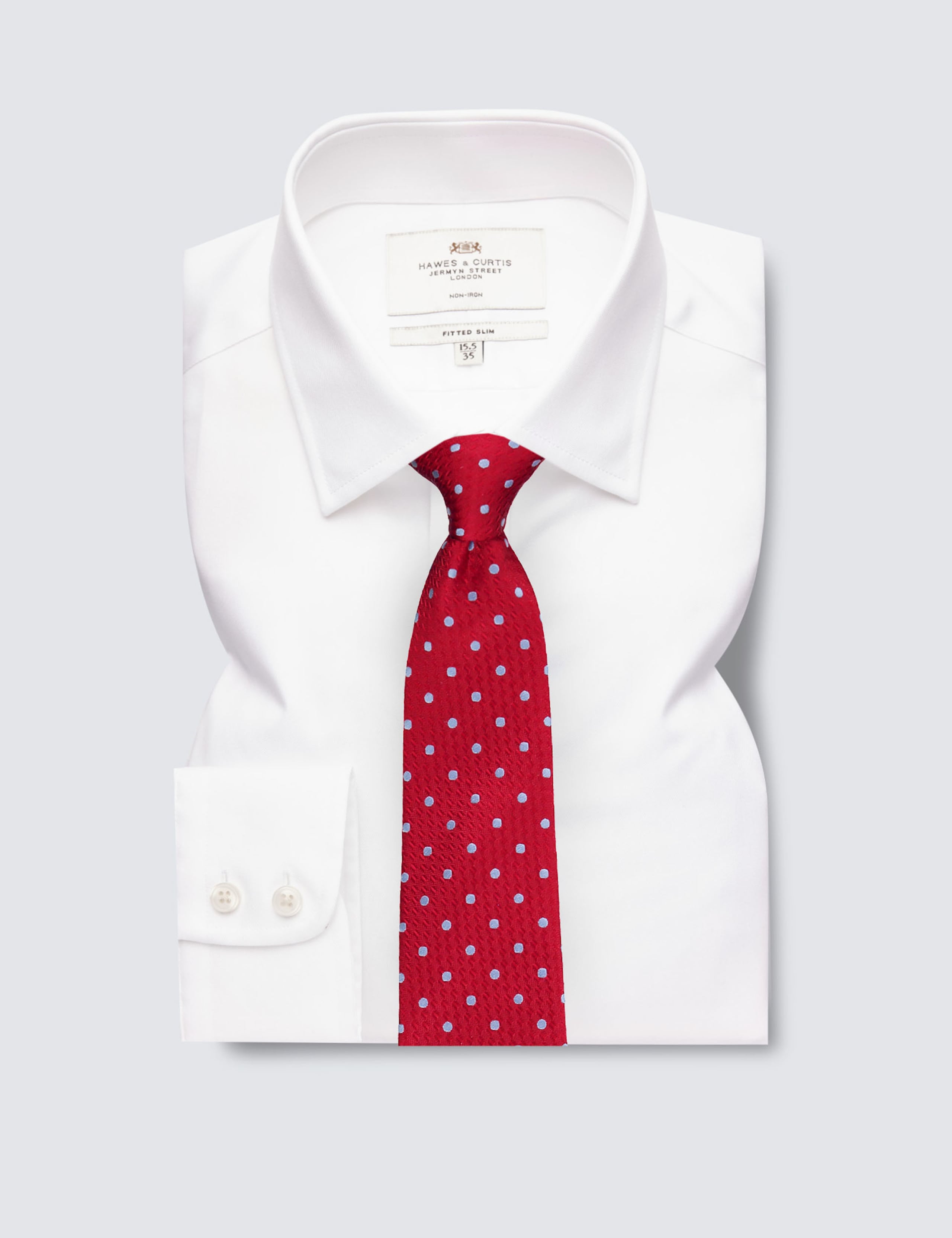 Slim Fit Non Iron Pure Cotton Twill Shirt 3 of 4