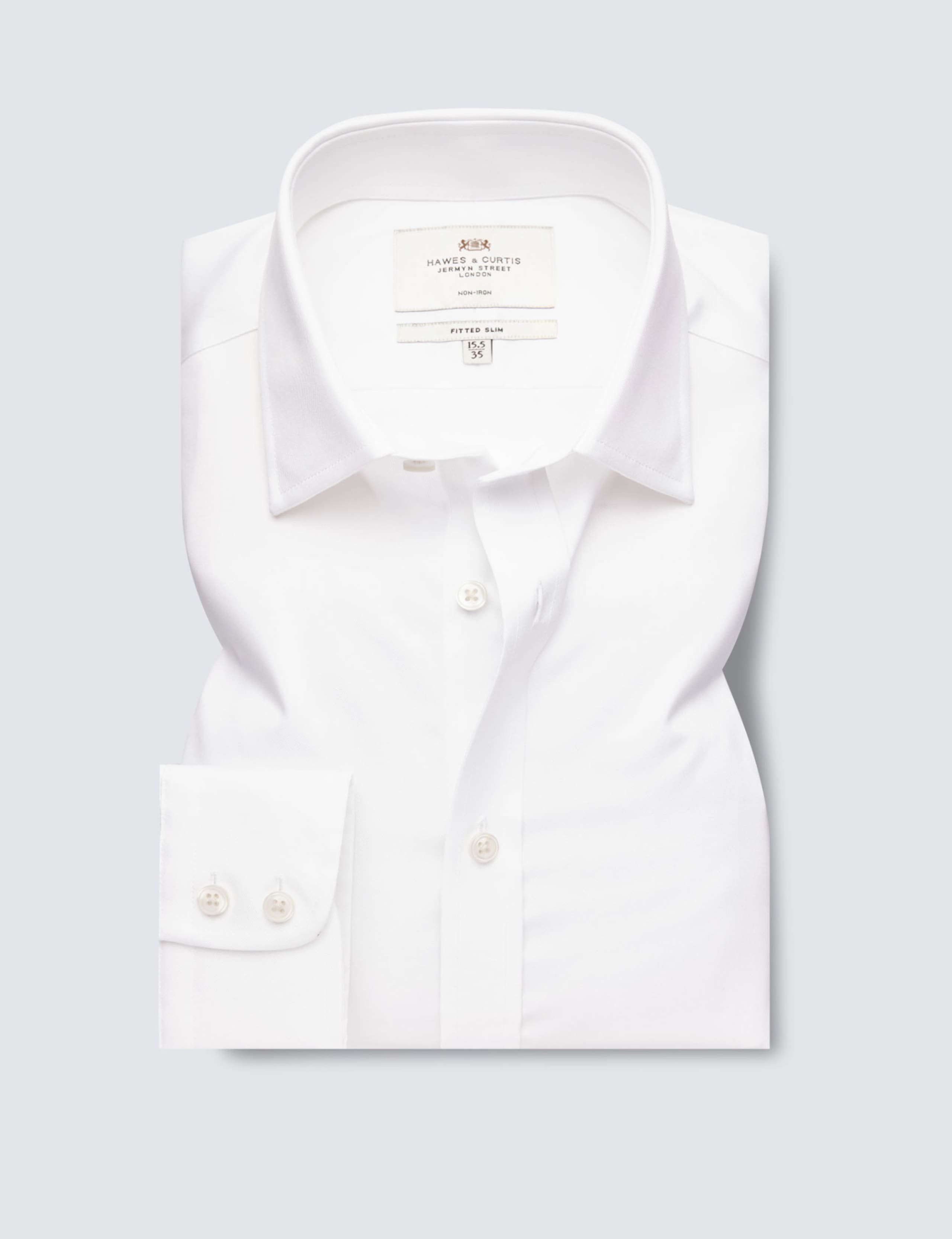 Slim Fit Non Iron Pure Cotton Twill Shirt 2 of 4