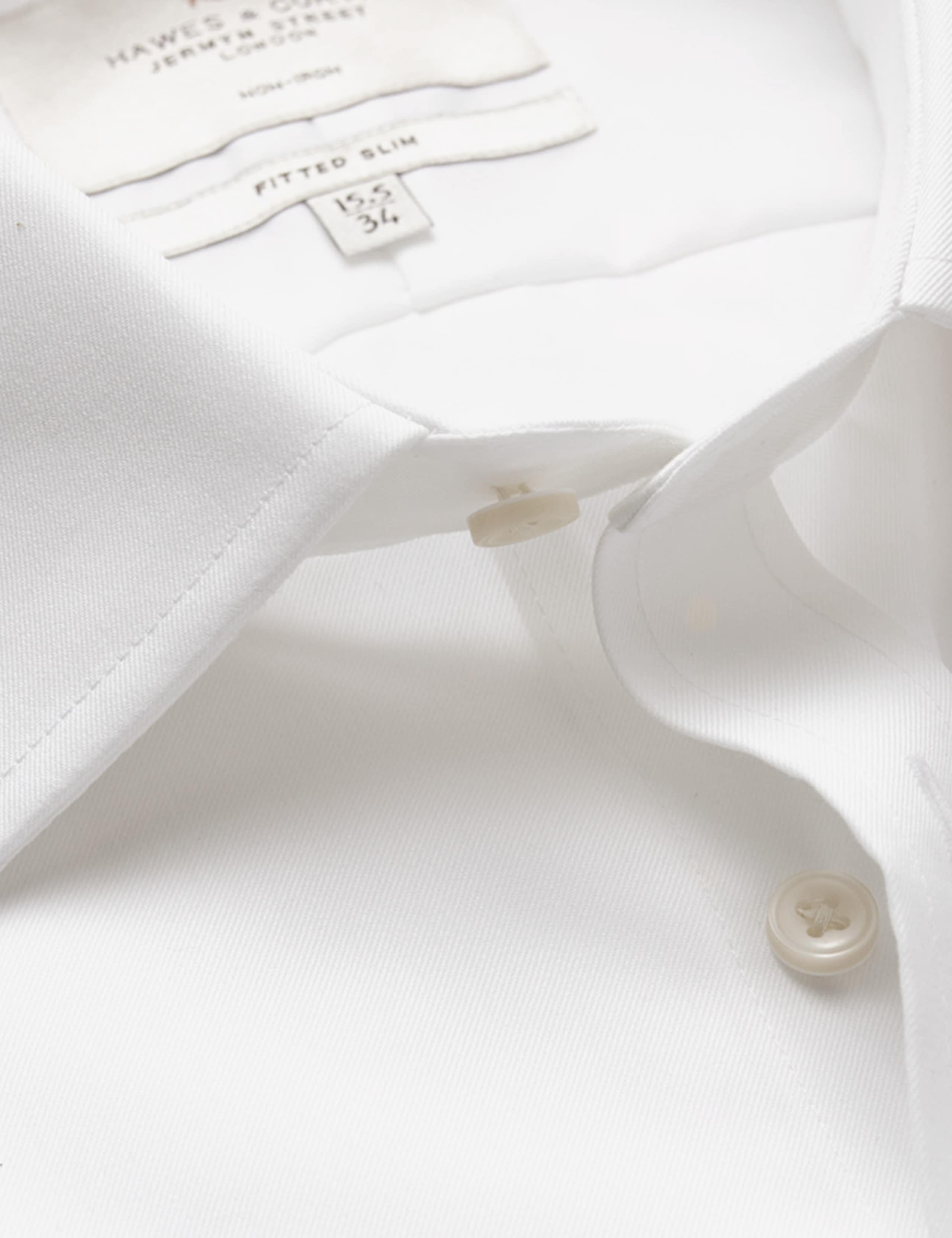 Fitted Slim Non Iron Pure Cotton Twill Shirt 3 of 3