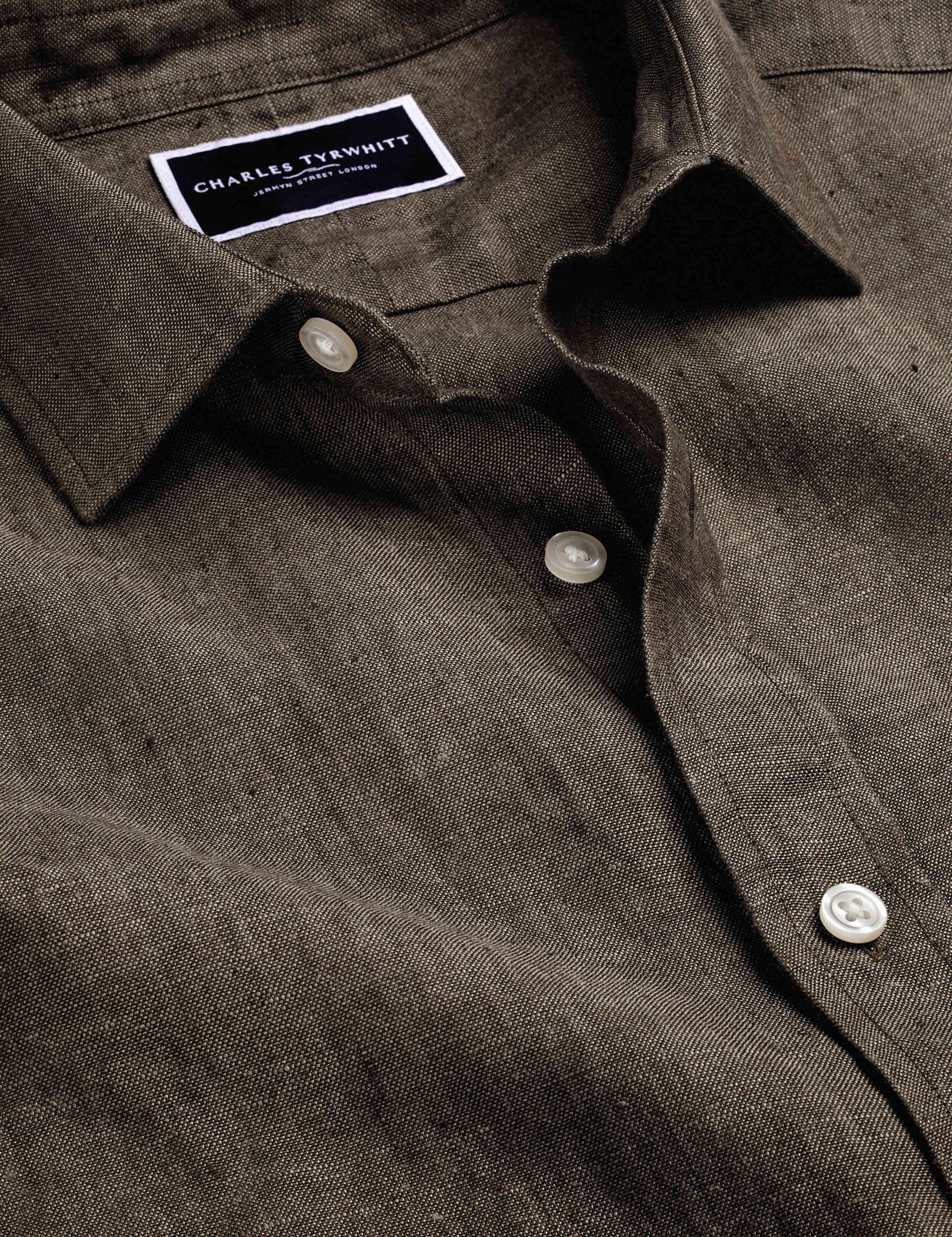 Slim Fit Pure Linen Shirt 5 of 6