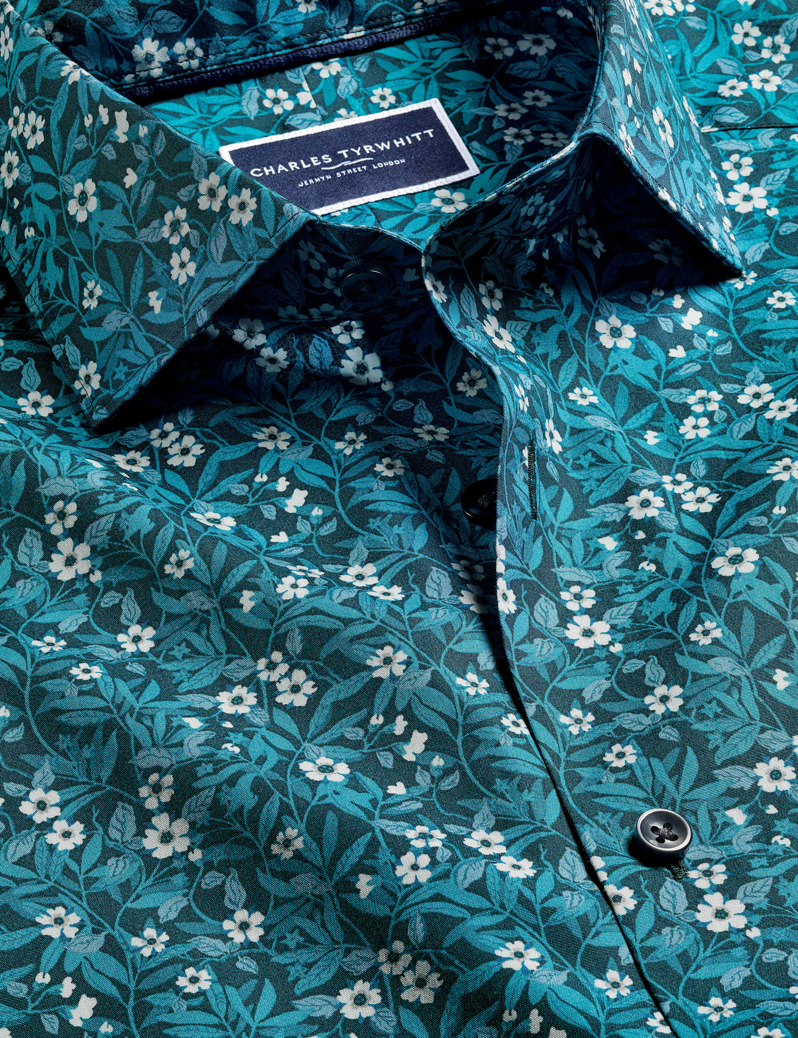 Slim Fit Pure Cotton Floral Shirt 6 of 7