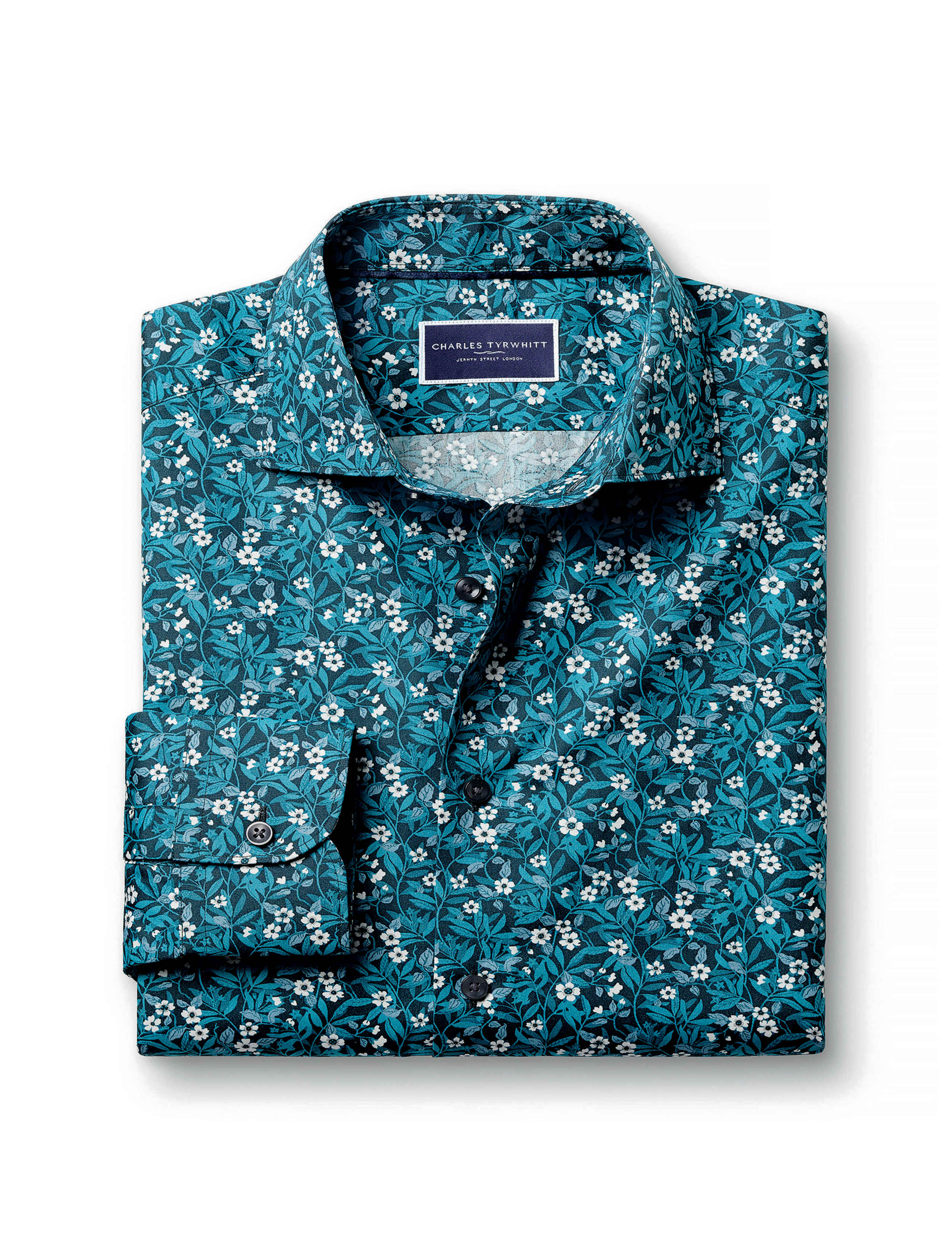 Slim Fit Pure Cotton Floral Shirt 2 of 7