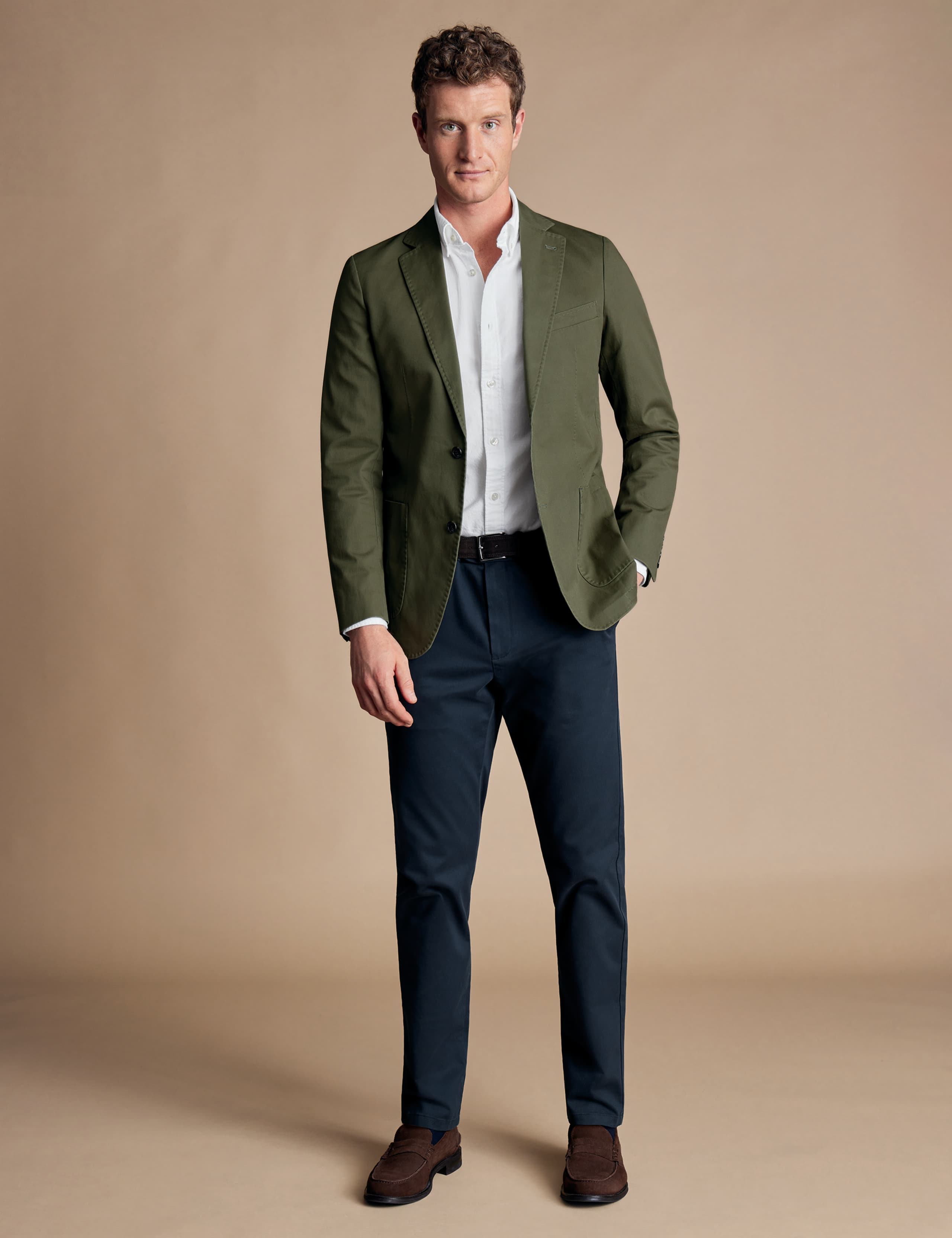 Slim Fit Cotton Rich Stretch Jacket 2 of 5
